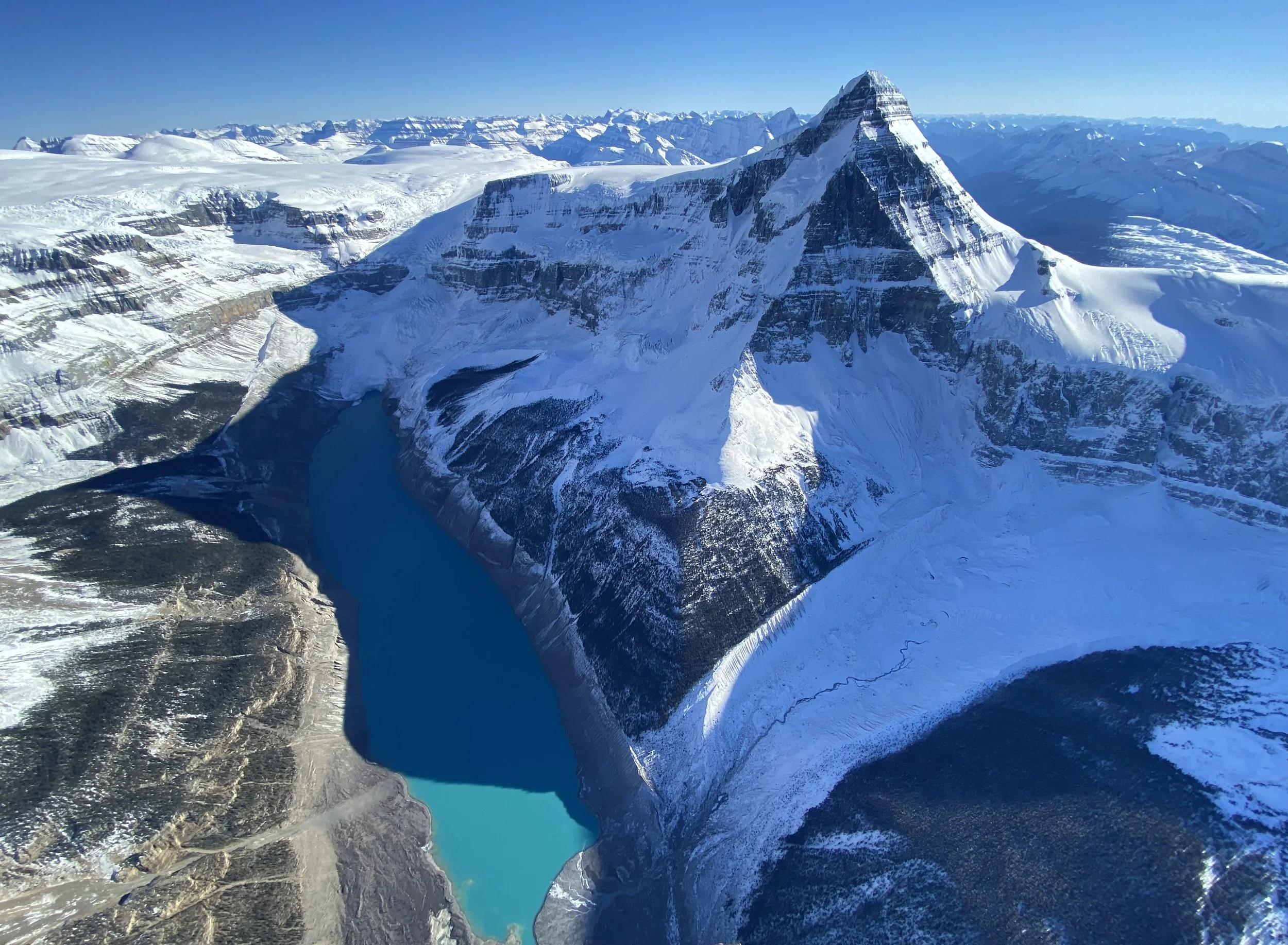 Columbia Icefield from the Air