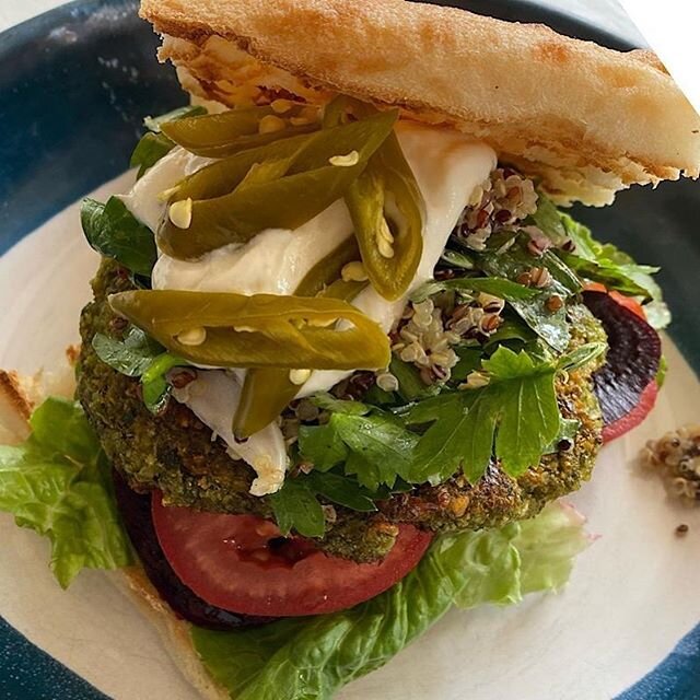 We are open today and serving up an array of delicious dishes including this vegan beauty. Drop in for a coffee or if looking for hearty, healthy delicious nourishment, we have it covered! #falafelburger #veganfood #rubyswaverley #coffeebreak #health