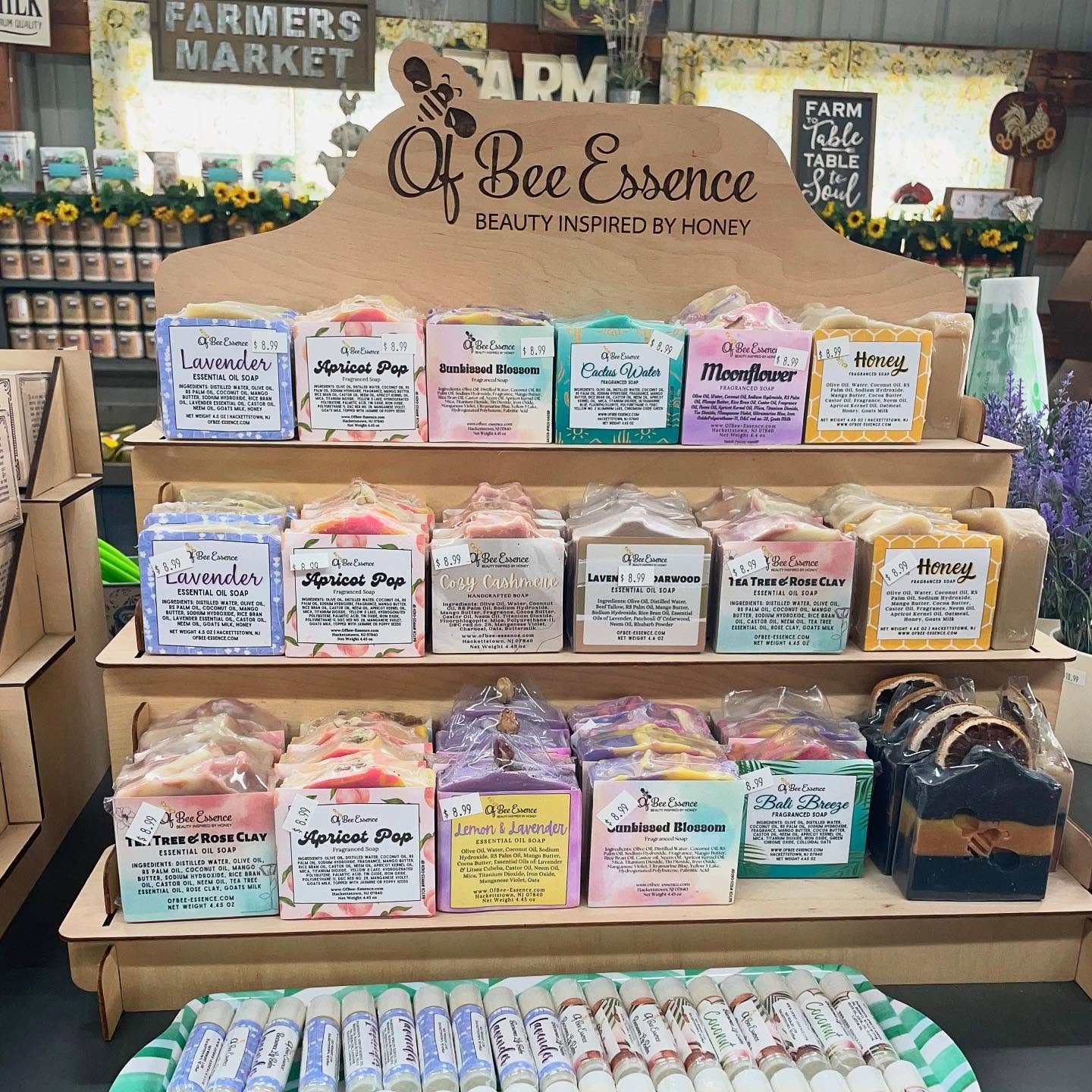 Huge restock over @stonyhillfarms! They&rsquo;re all stocked up with soap, lip balms &amp; lotion bars. All handmade and natural, ready for you to bring home 😀 

#supportlocalartists #supportsmallbusiness #supportlocal #chesternj #chesternjfarm #ofb