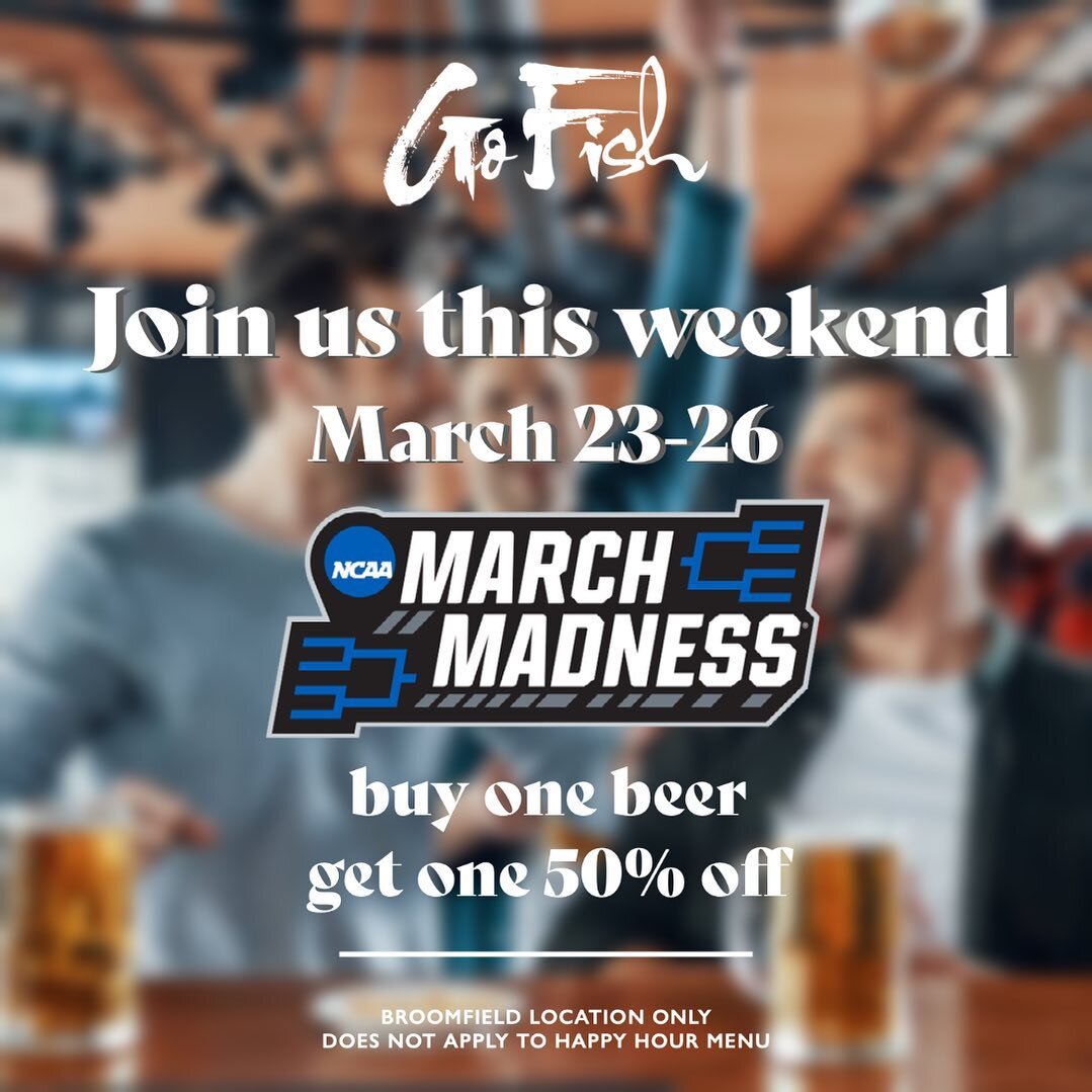 Spicy garlic edamame, sushi, buy one get one half off beers while watching March Madness games? Sounds like a perfect combo to me🔥🍻