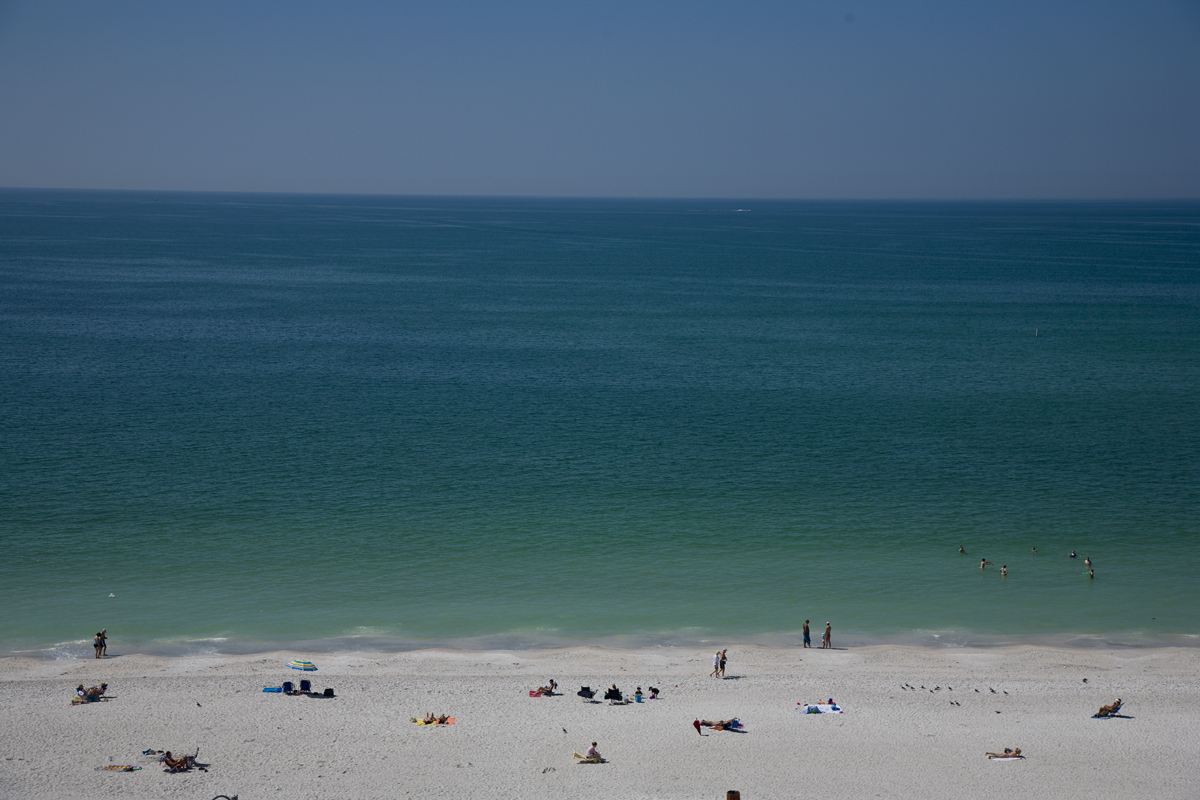 Blue as far as you can see.