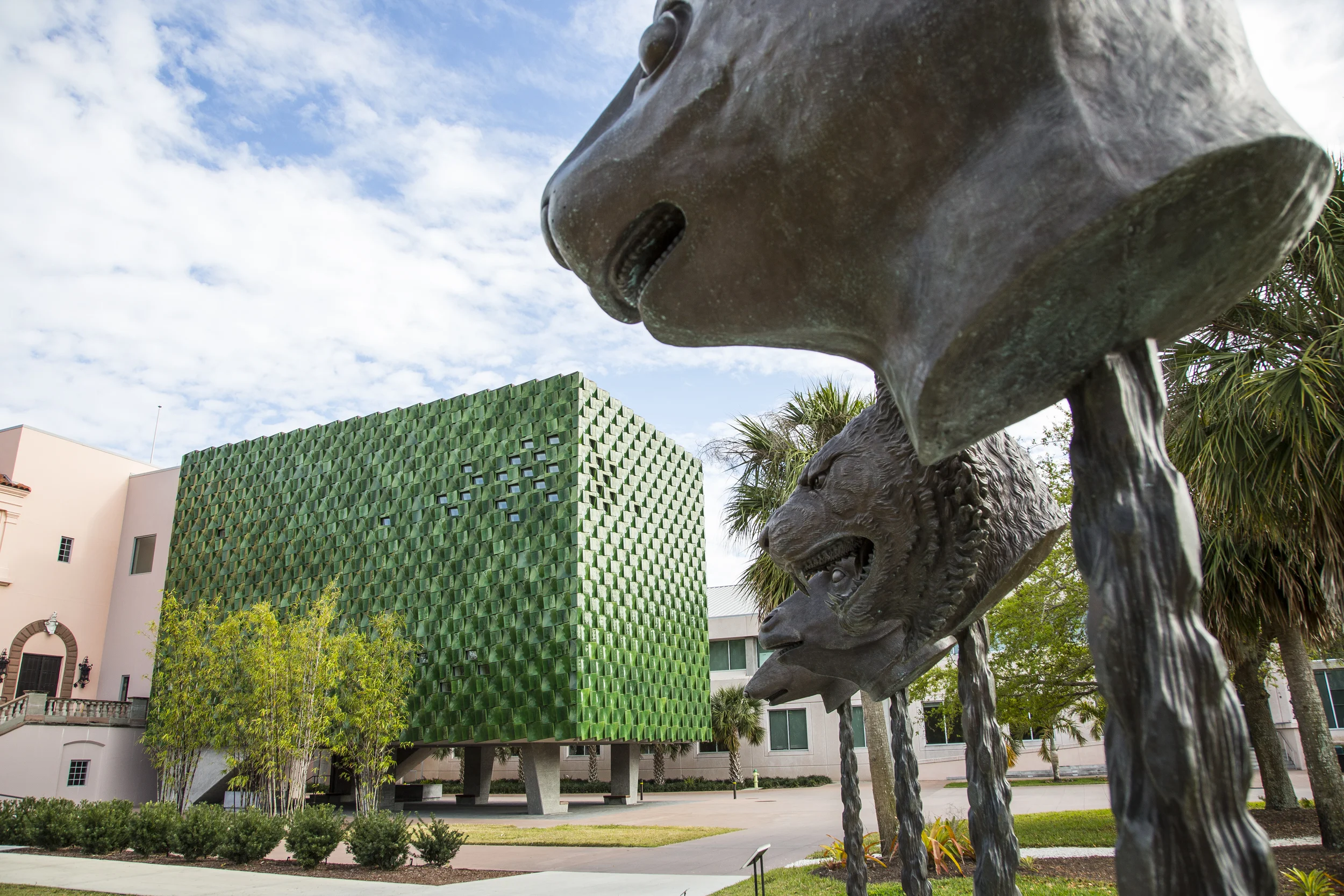 The Asian Wing looking through the Zodiac Heads by Ai Wei Wei