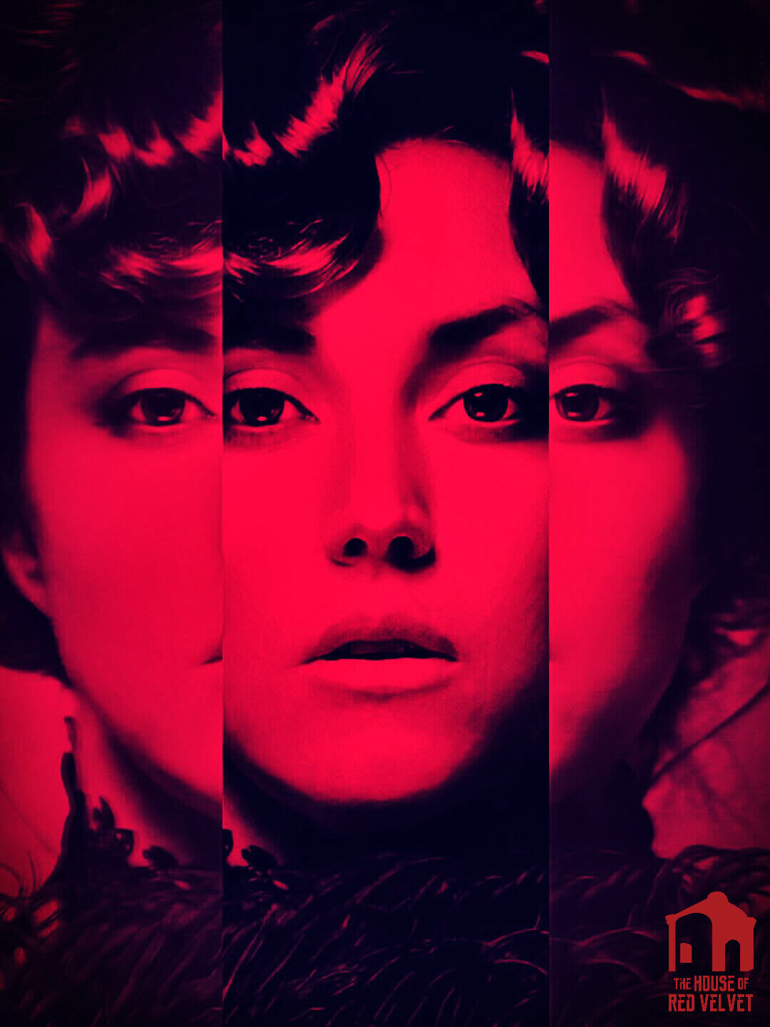 The House of Red Velvet. Three faces dimension artwork.