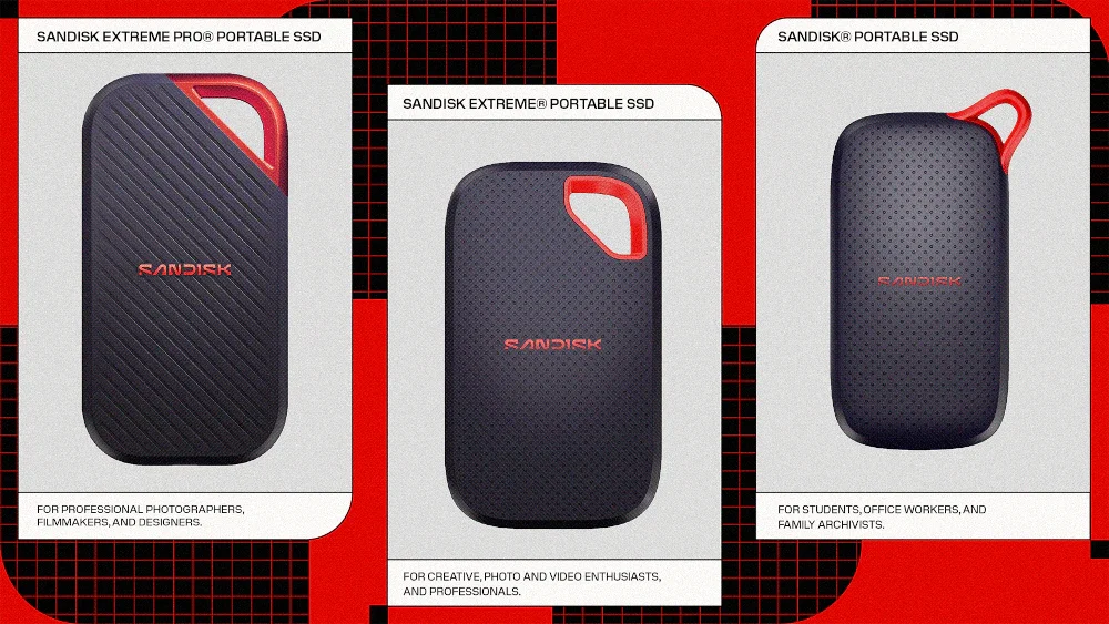 Sandisk's portable SSD portfolio