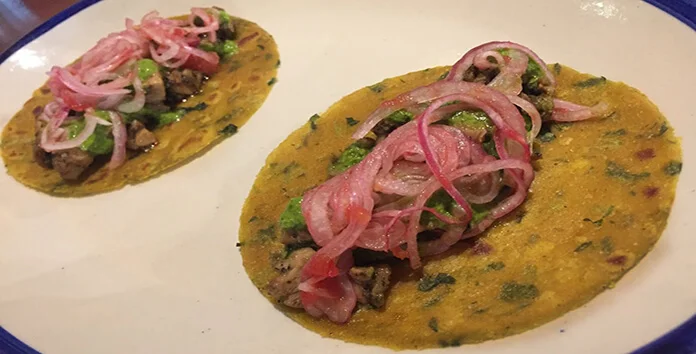 TACO TIME: Kali Mirch Chicken Taco @ The Bombay Canteen