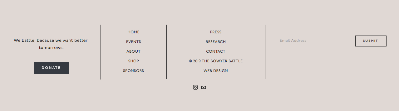 Footer Navigation