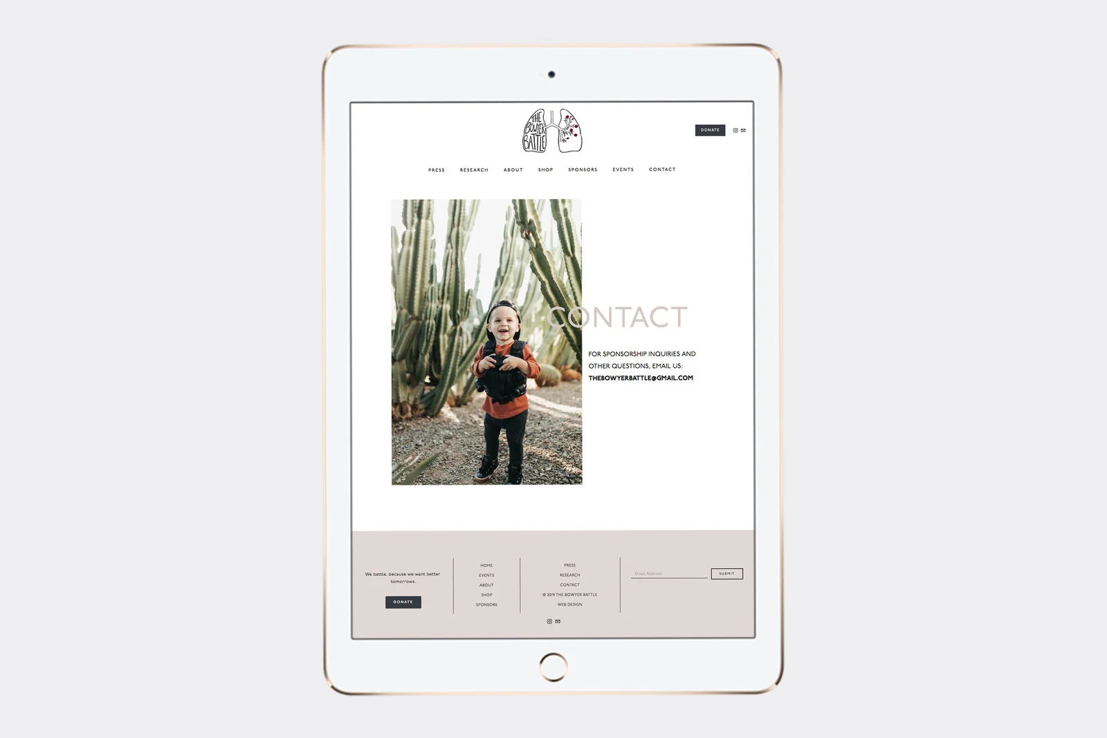 Email Capture Form in the Footer