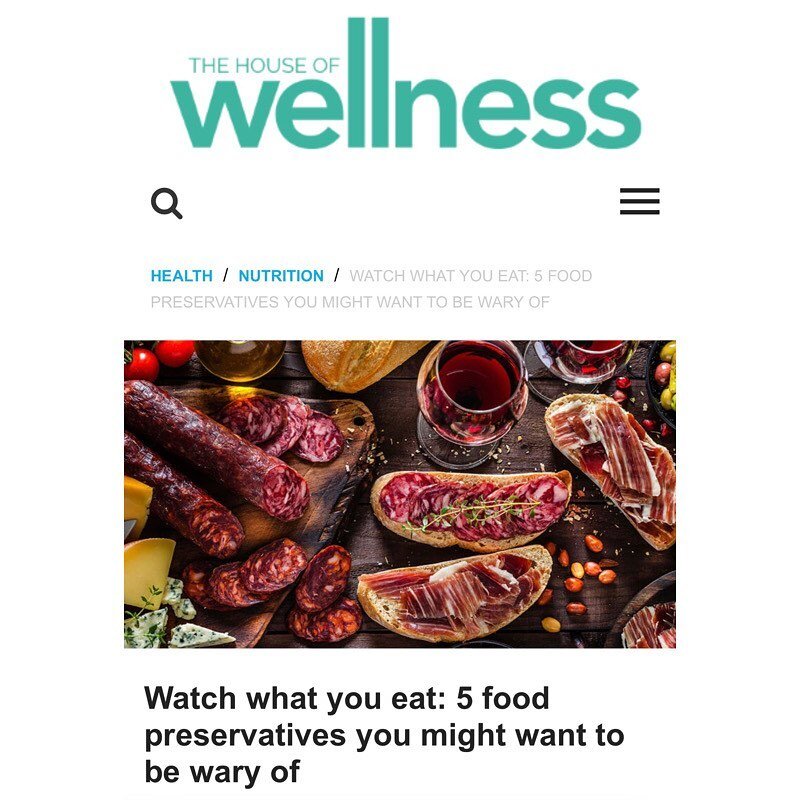 Lovely to be featured in @wellnessaustralia as a Clinical Nutritionist / Health Expert at @endeavourshortcourses - an interesting read on FOOD PRESERVATIVES and HEALTH.

Highlighting SORBATES, BENZOATES, SULPHITES, NITRITES &amp; NITRATES and PROPION