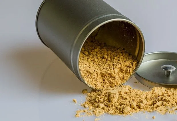 Powdered Ashwagandha in a Spice Can
