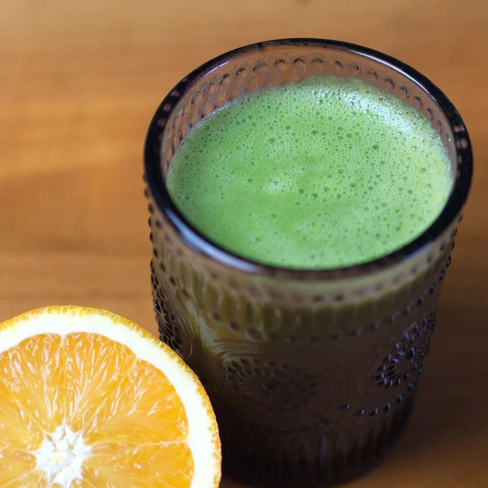 Green Juice Drink With Lemon