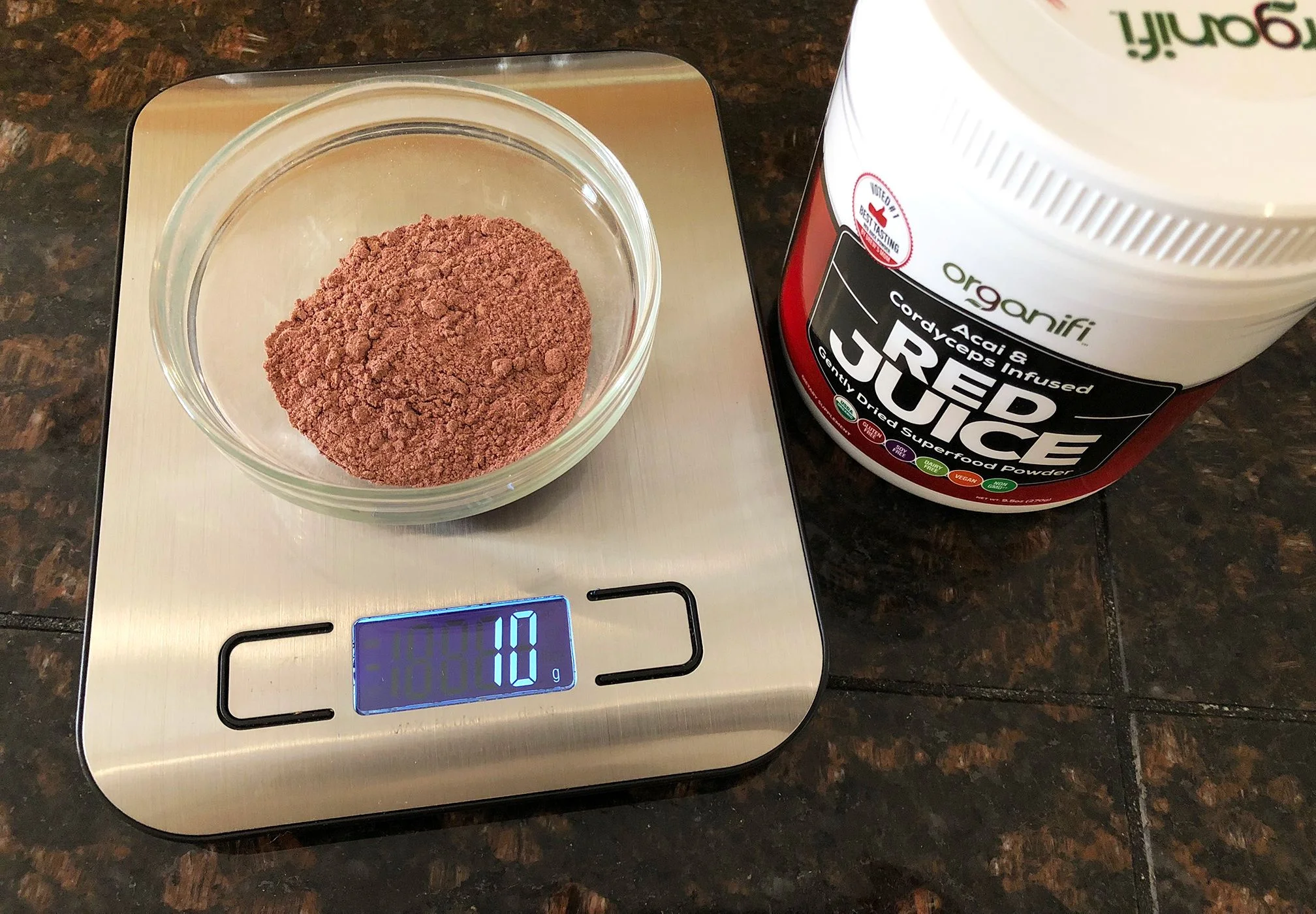 A Scoop of Red Juice Weighs Ten Grams