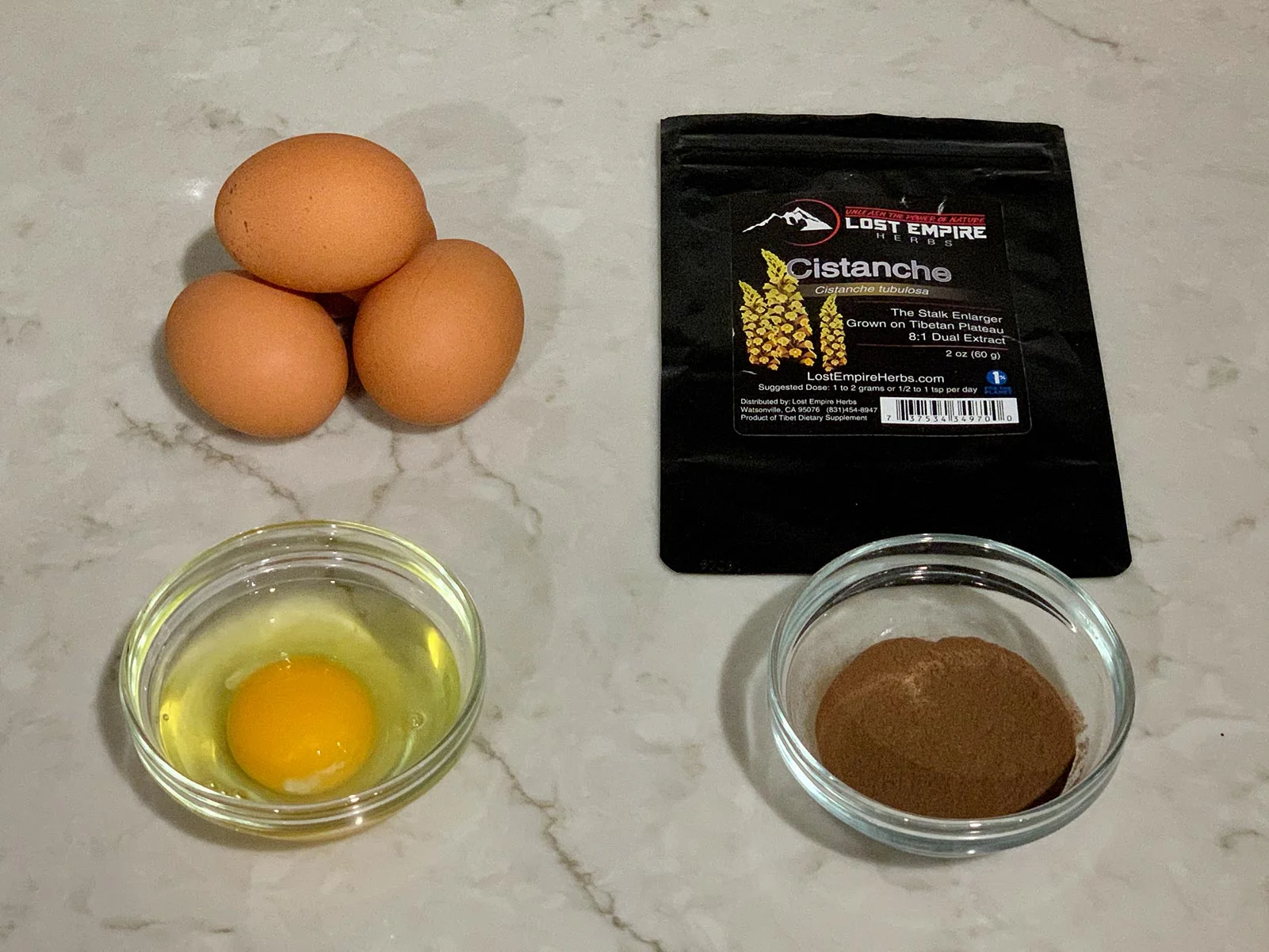 Eggs and Cistanche