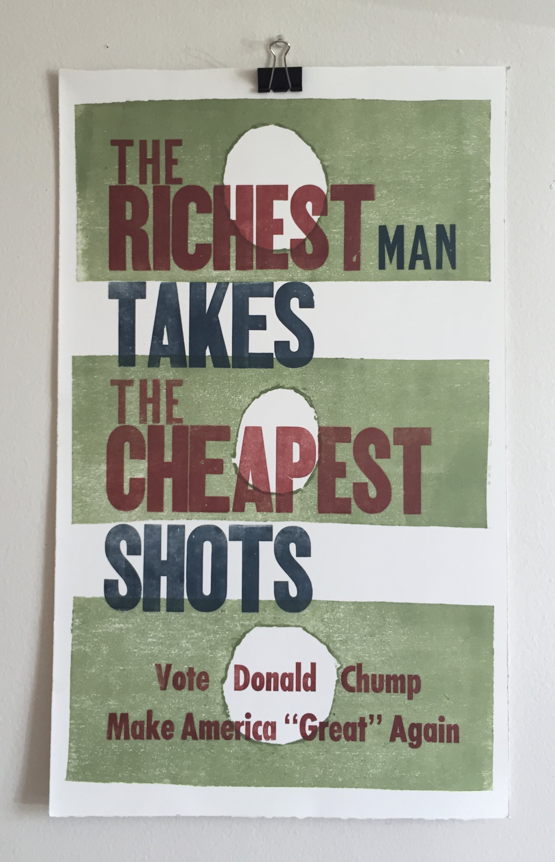  Mary Arnett-Delaney, letterpress broadsides made at BSU, 2015-2017.  