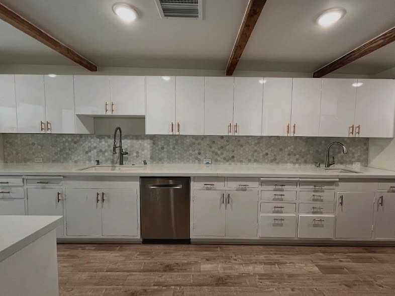 From mellow yellow to bright &amp; white ✨Our #kitchenreno gave us the confidence to trust our masterminds and take on two more #kitchenremodels in the past 5 years.

&mdash;
#HomeStyle #WarmWelcome #Mastermind #AllByDesign #BeforeAndAfter #KitchenRe