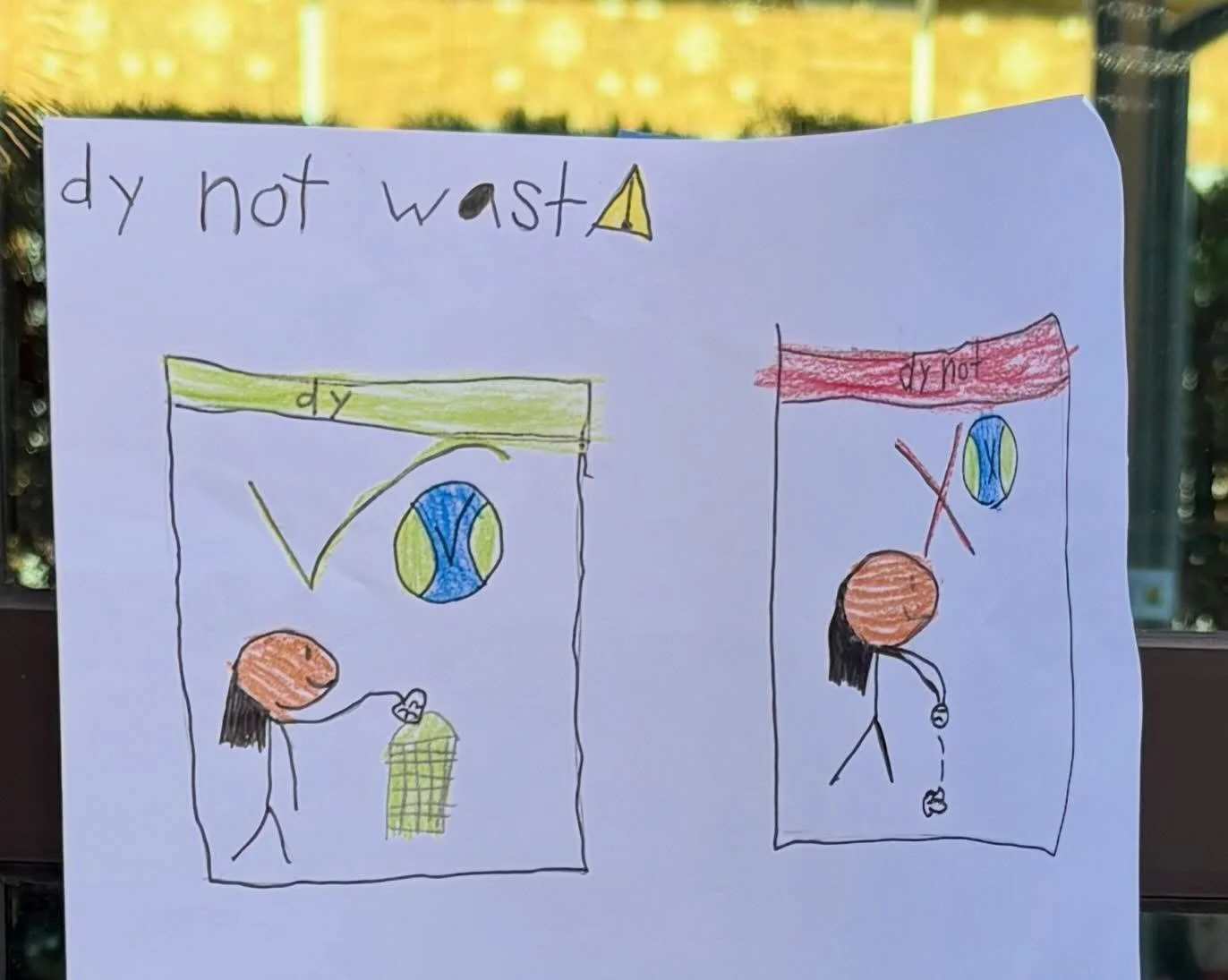 #earthday according to a 6 yr old 💚