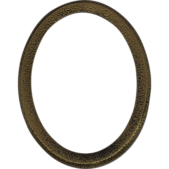 Oval Pitted Bronze Frame