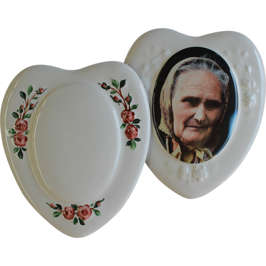 Flower Heart Portrait Plaque