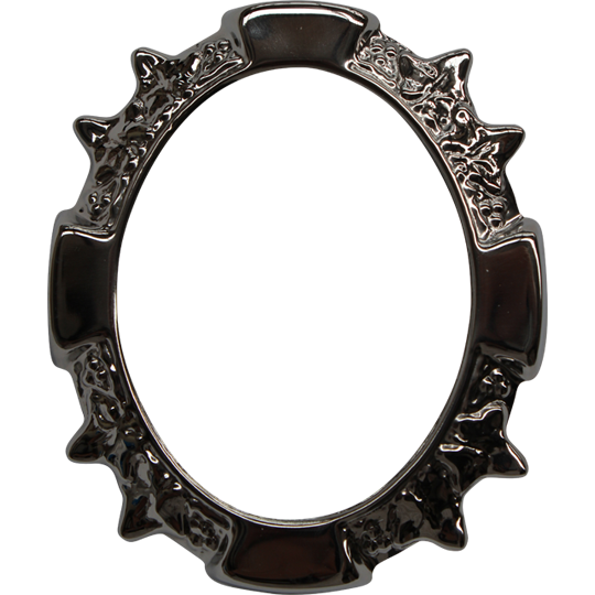 Oval Ivy Leaf Silver Frame