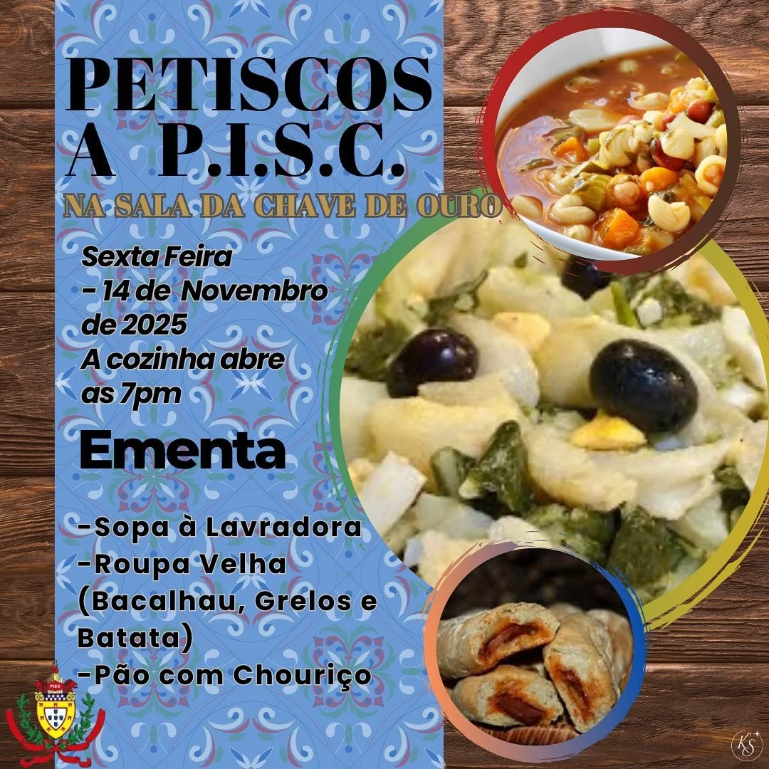 🇵🇹: Como houve muita gente a pedir para ter petiscos hoje, vamos faz&ecirc;-los! 
Hoje &agrave; noite teremos Roupa Velha, Sopa &agrave; Lavrador e p&atilde;o com chouri&ccedil;o na Sala da Chave d&rsquo;Ouro.
At&eacute; logo! 

🇺🇸: Since so many