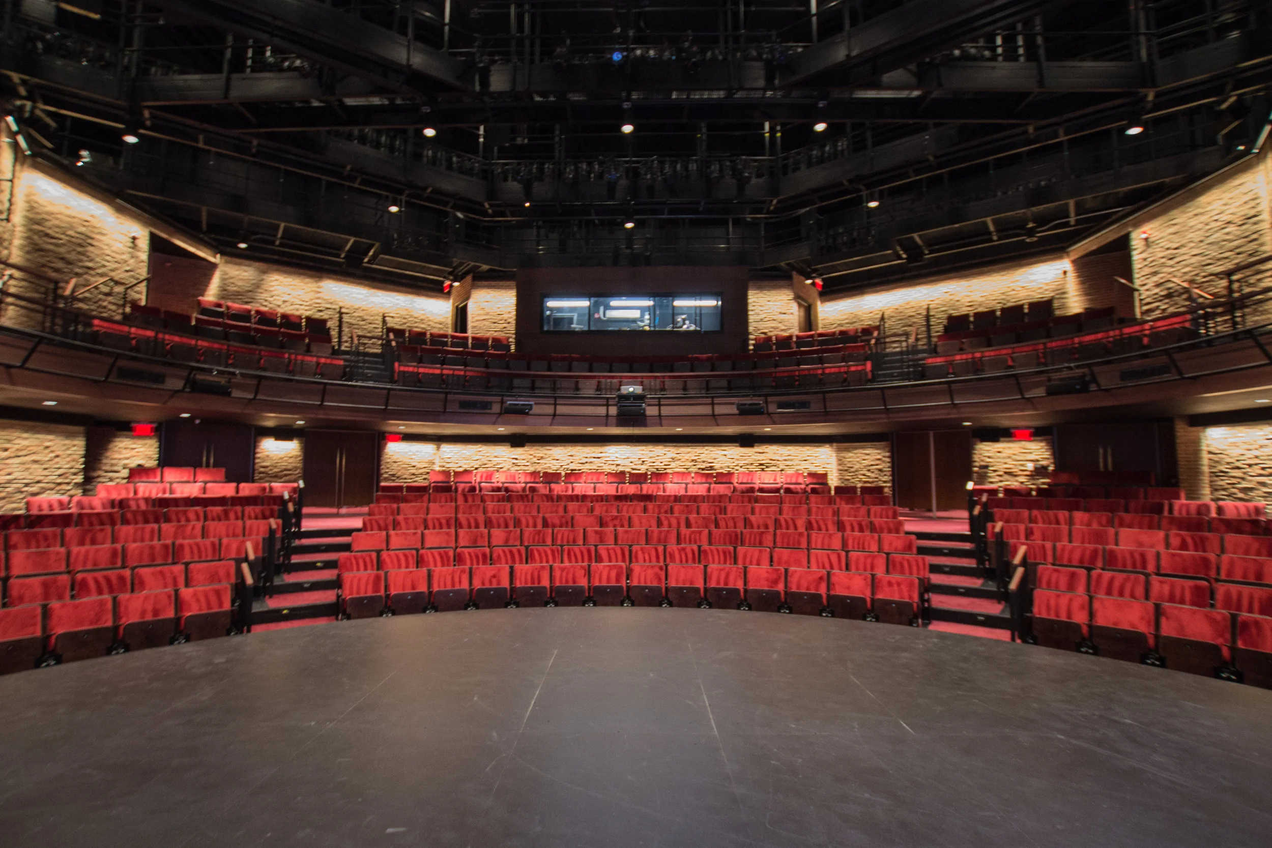 August 2019 - A view from the new flexible, thrust stage.