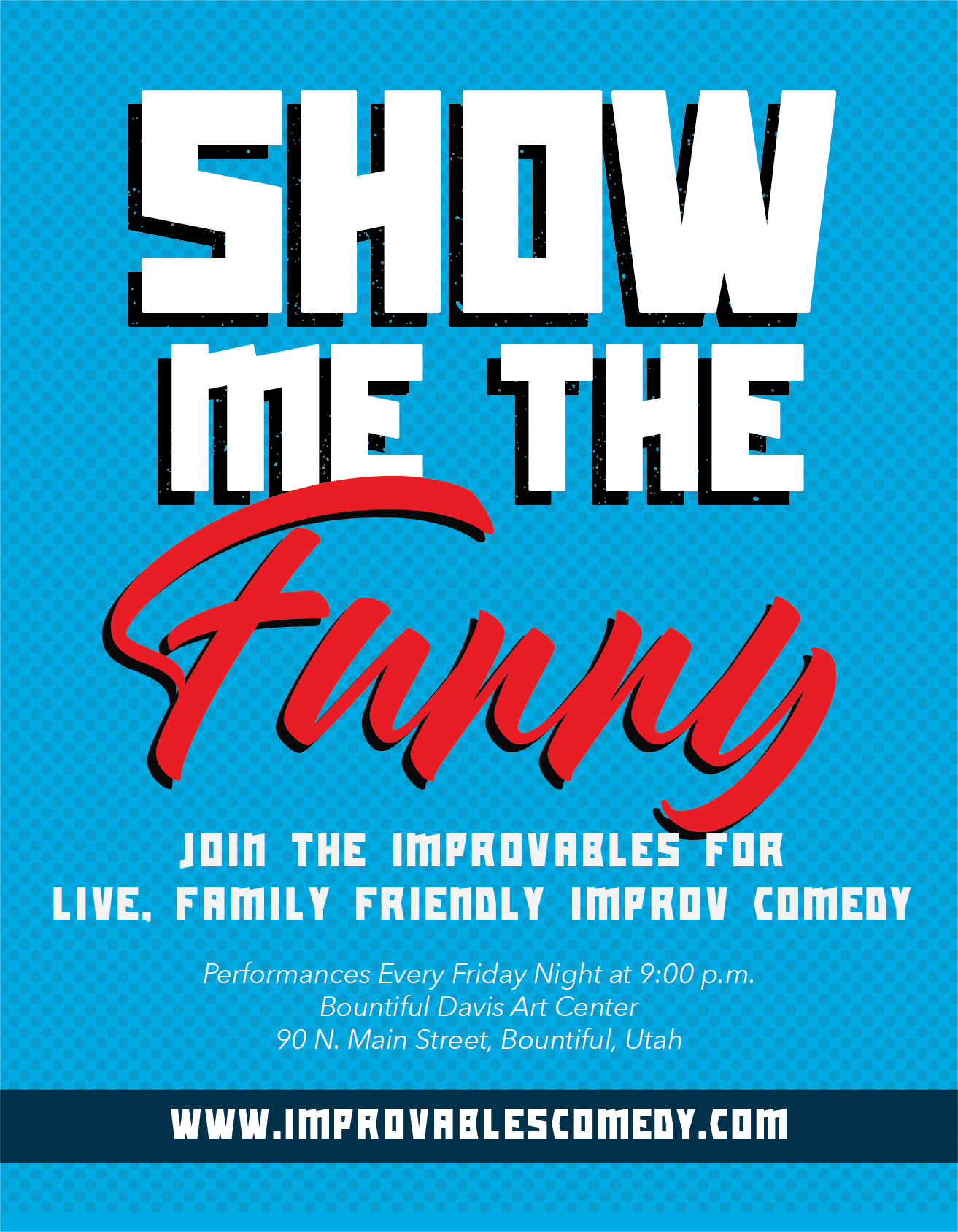 Poster advertising live shows (print)