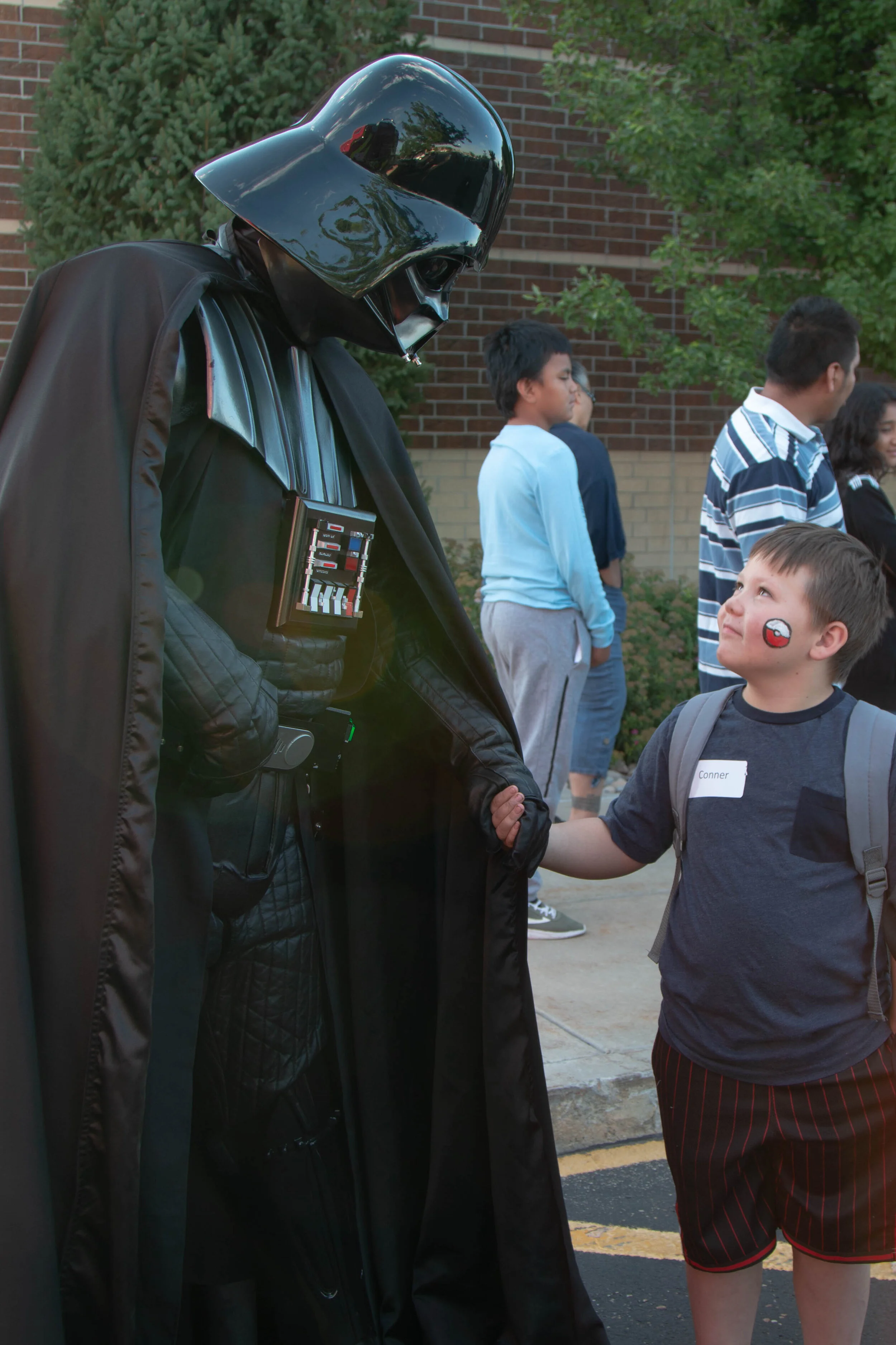 New friends at Child Spree.