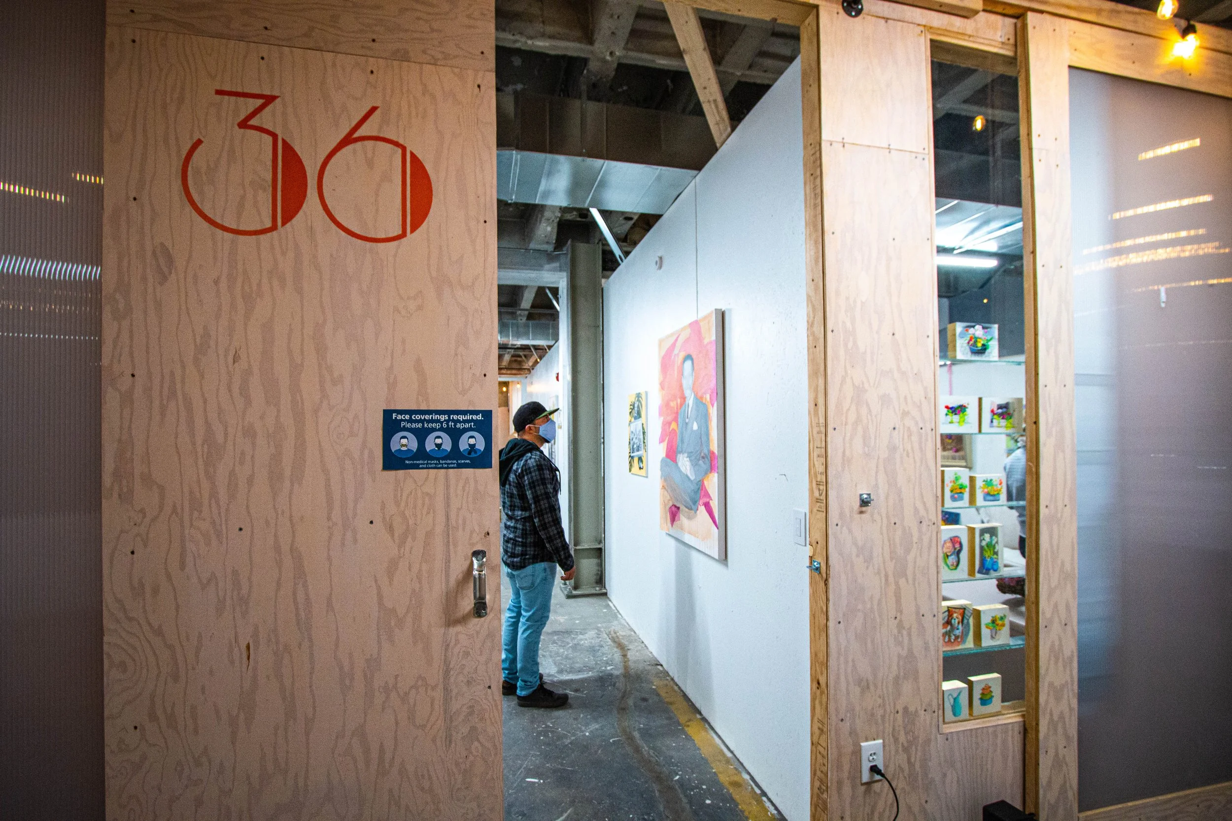 Exhibition opening at the Monarch Gallery in Ogden, UT.