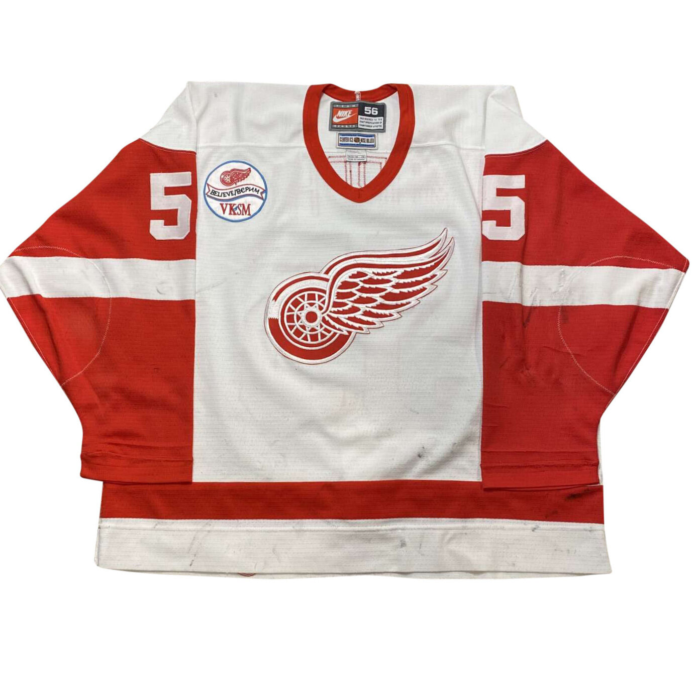 red wings game worn jersey