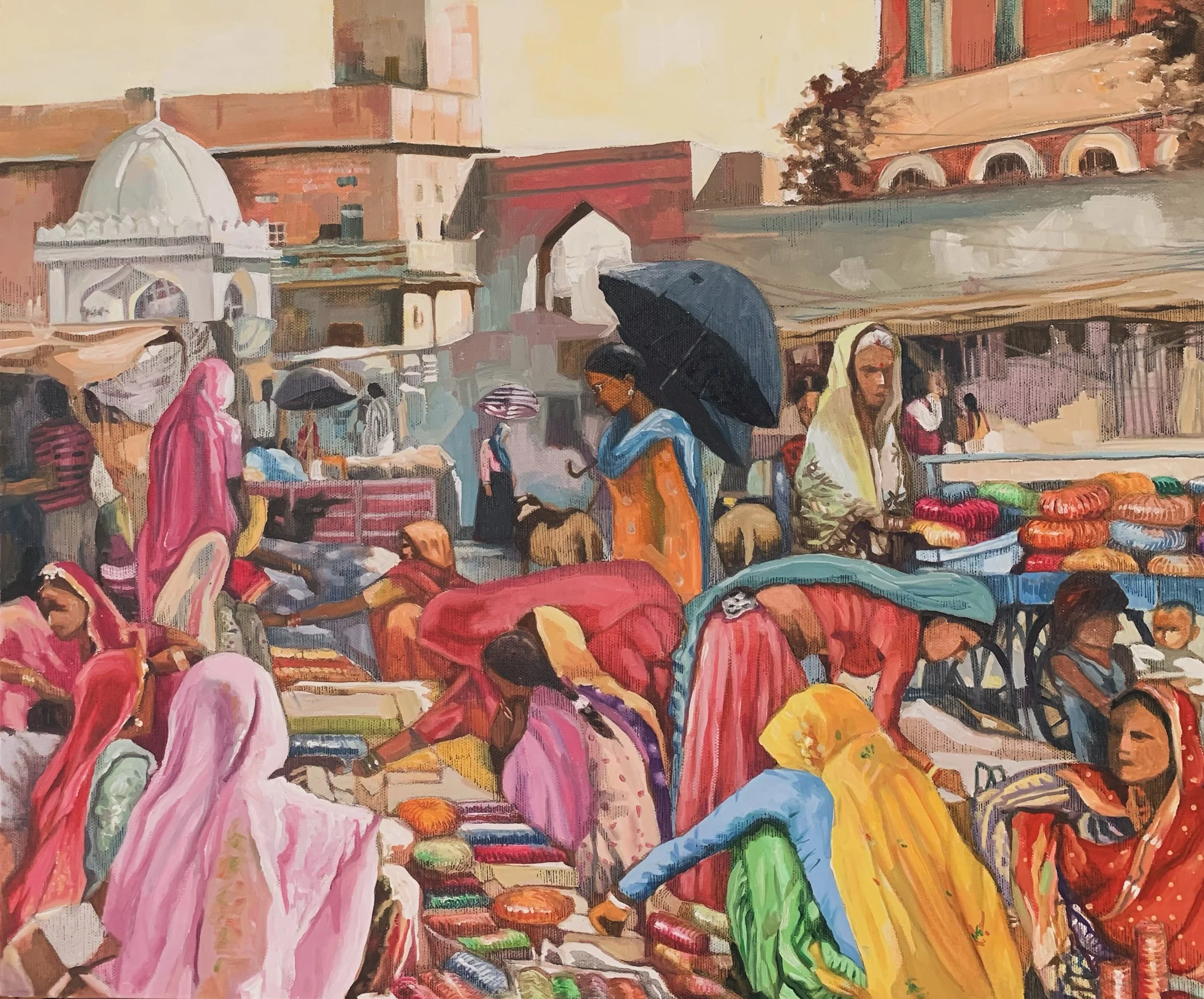 Bangle Sellers at the Temple