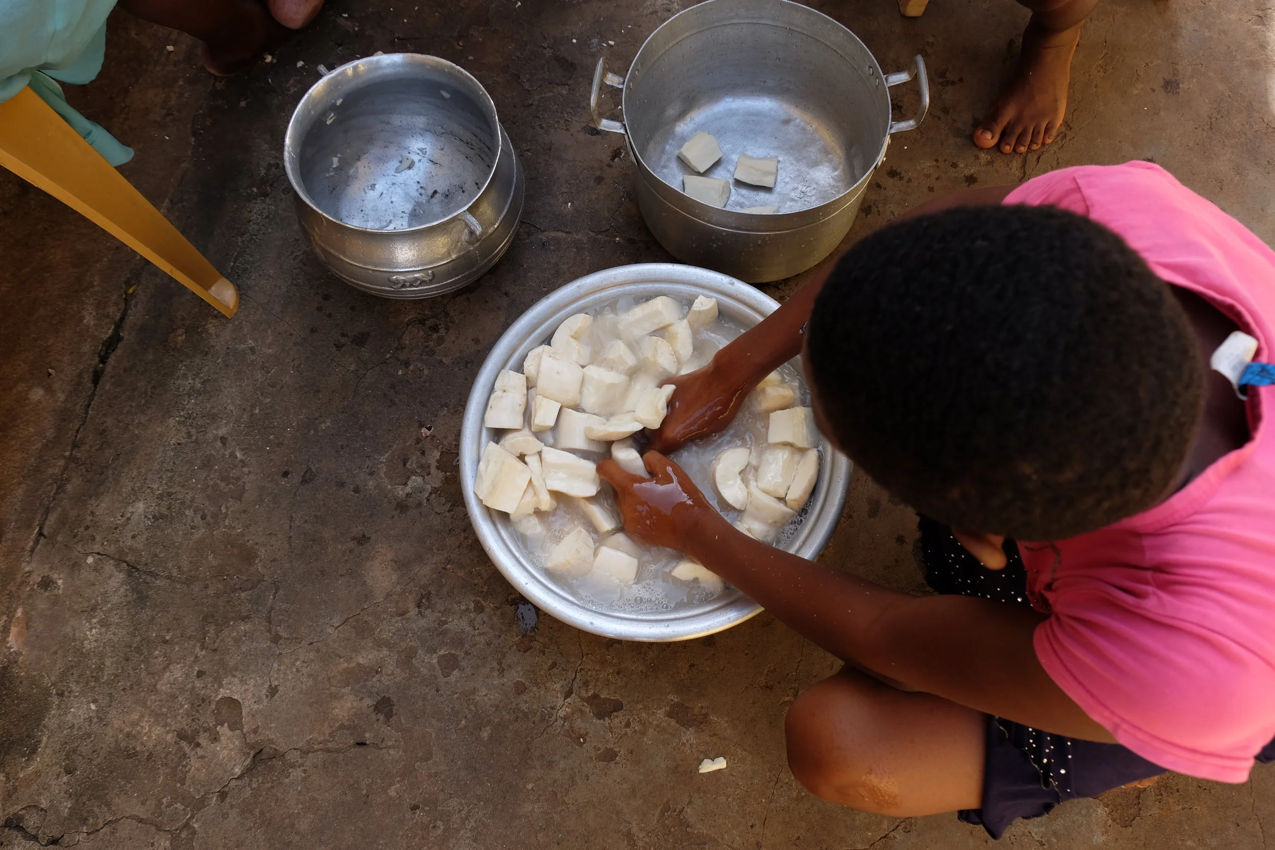 Sundays are for making fufu for dinner. It’s a LONG process.