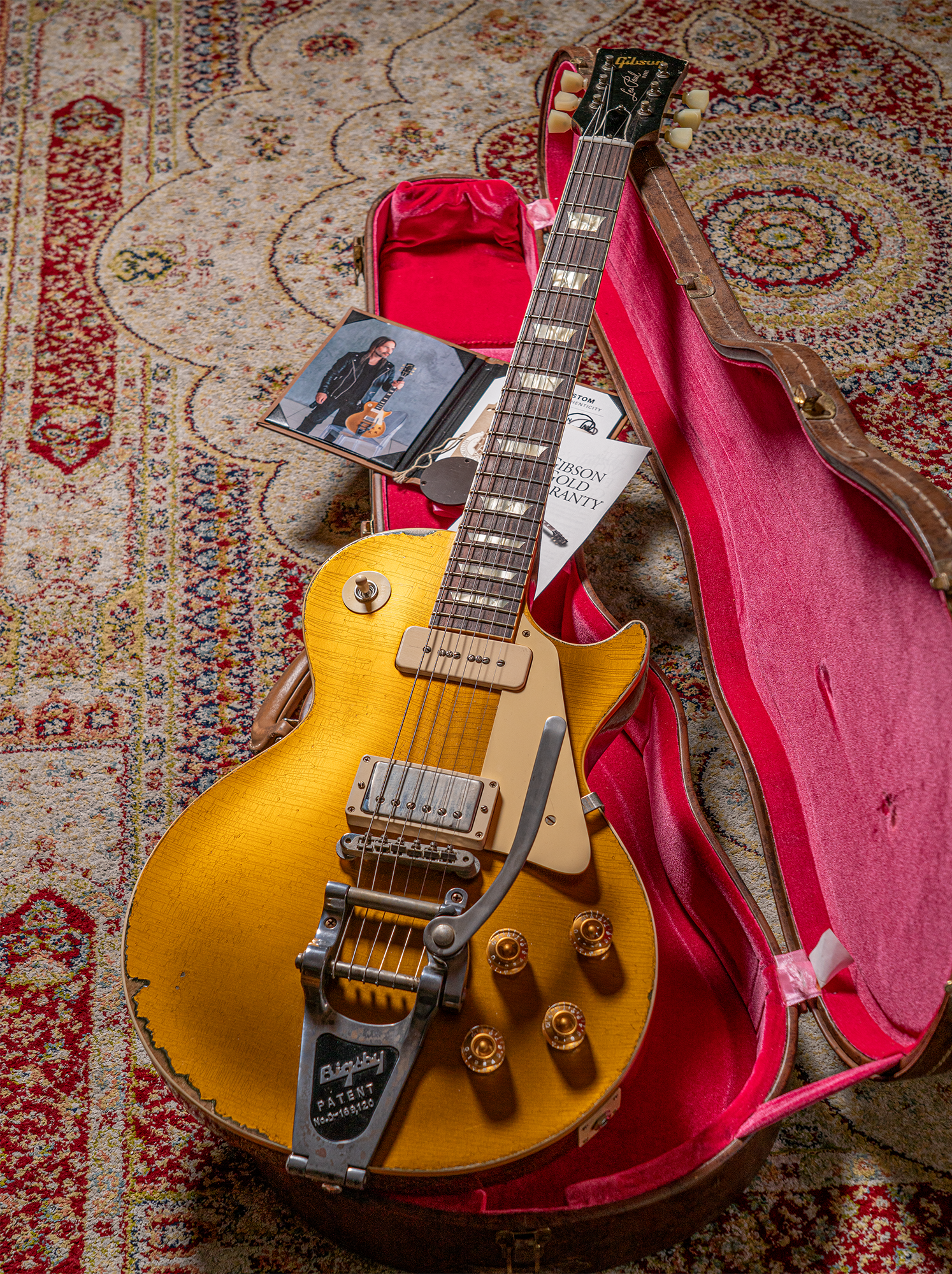 2022 Gibson Custom Shop Murphy Lab Heavy Aged Sergio Vallin 1955 Les Paul Goldtop Limited Edition (1 of 100)