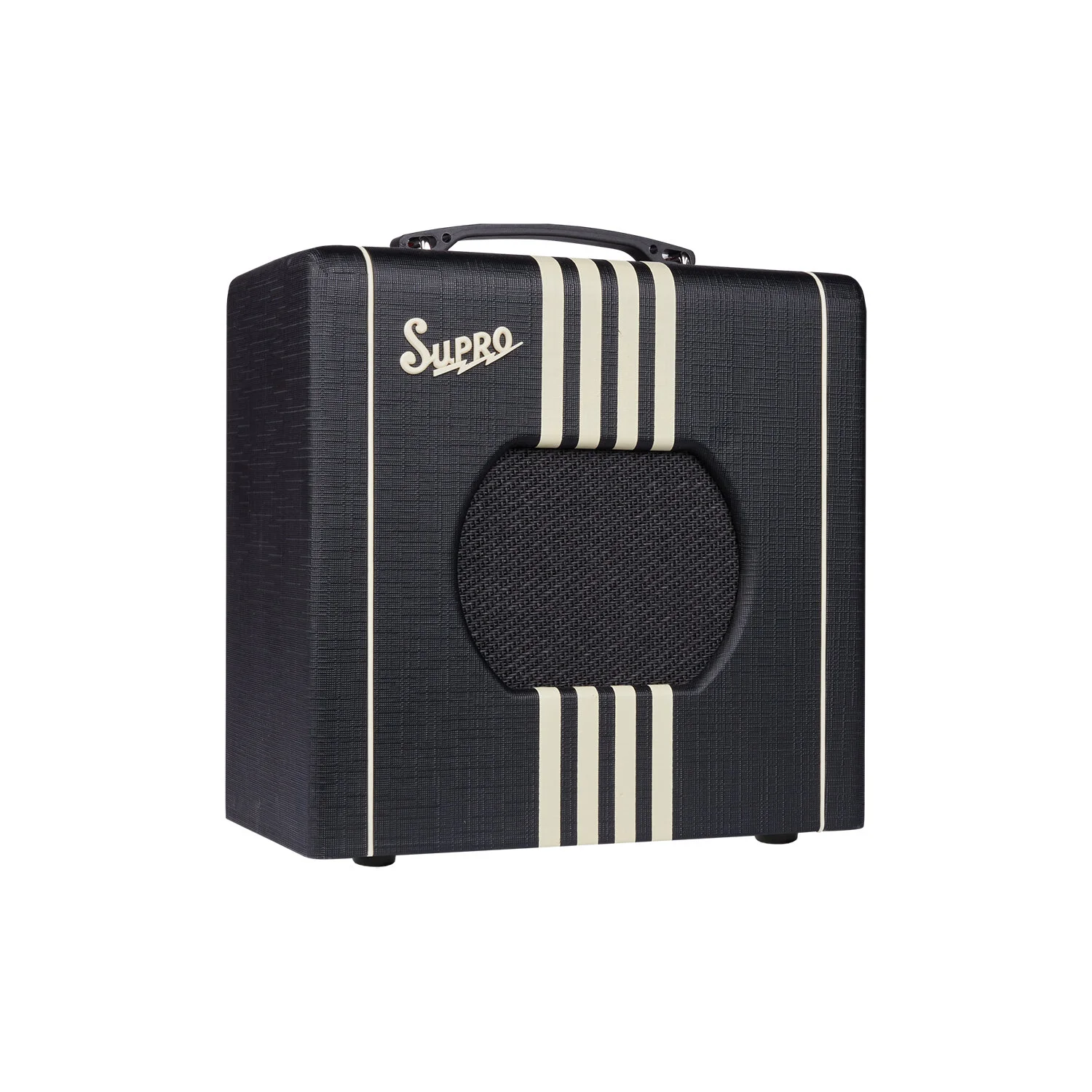 SUPRO DELTA KING 8 Black and Cream — GUITARSOFA SHOP