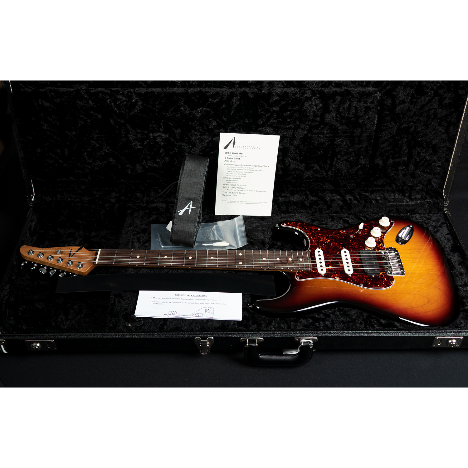 TOM ANDERSON ICON CLASSIC 3 COLOR BURST — GUITARSOFA SHOP
