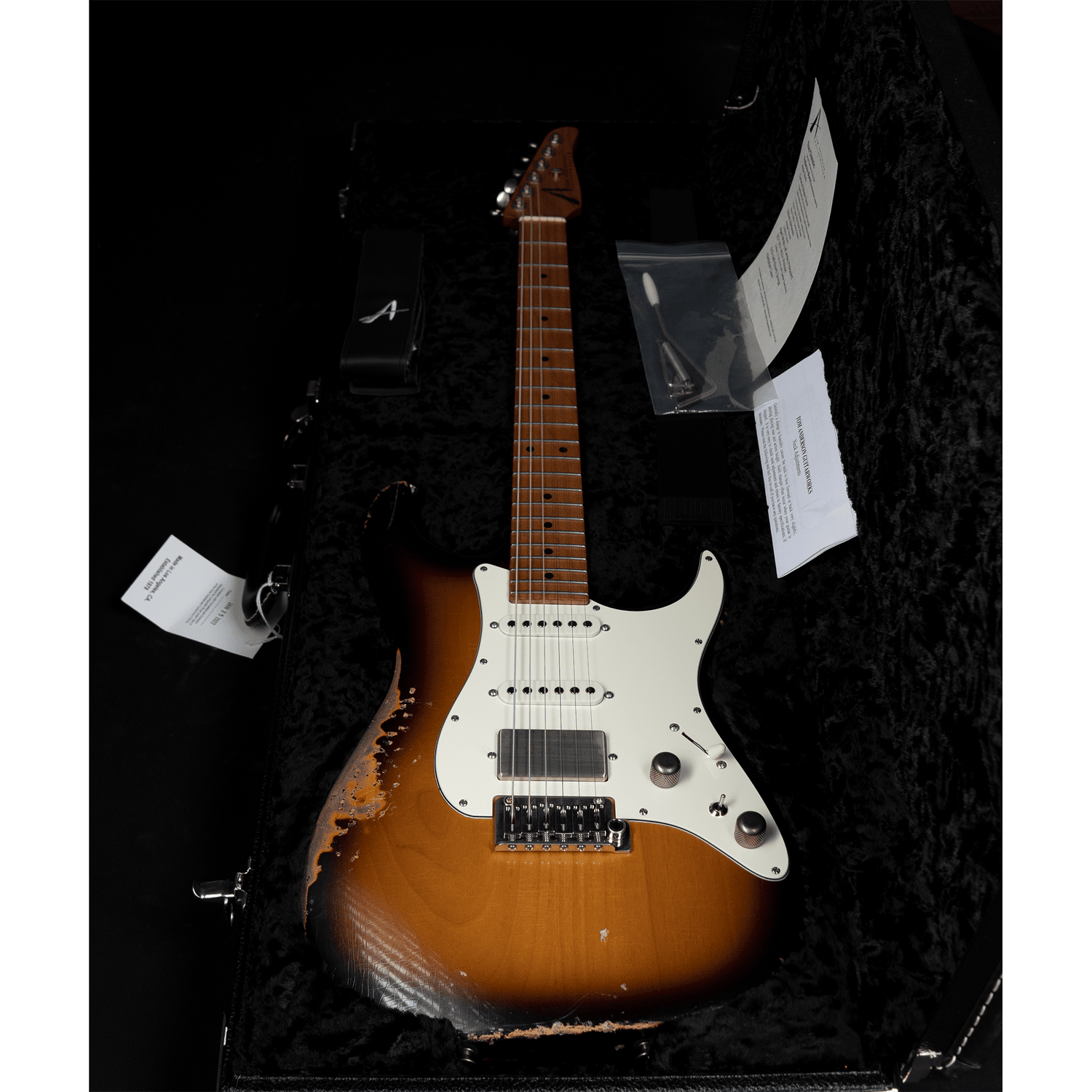 Tom Anderson The Classic Tobacco Burst In-Distress Level 3