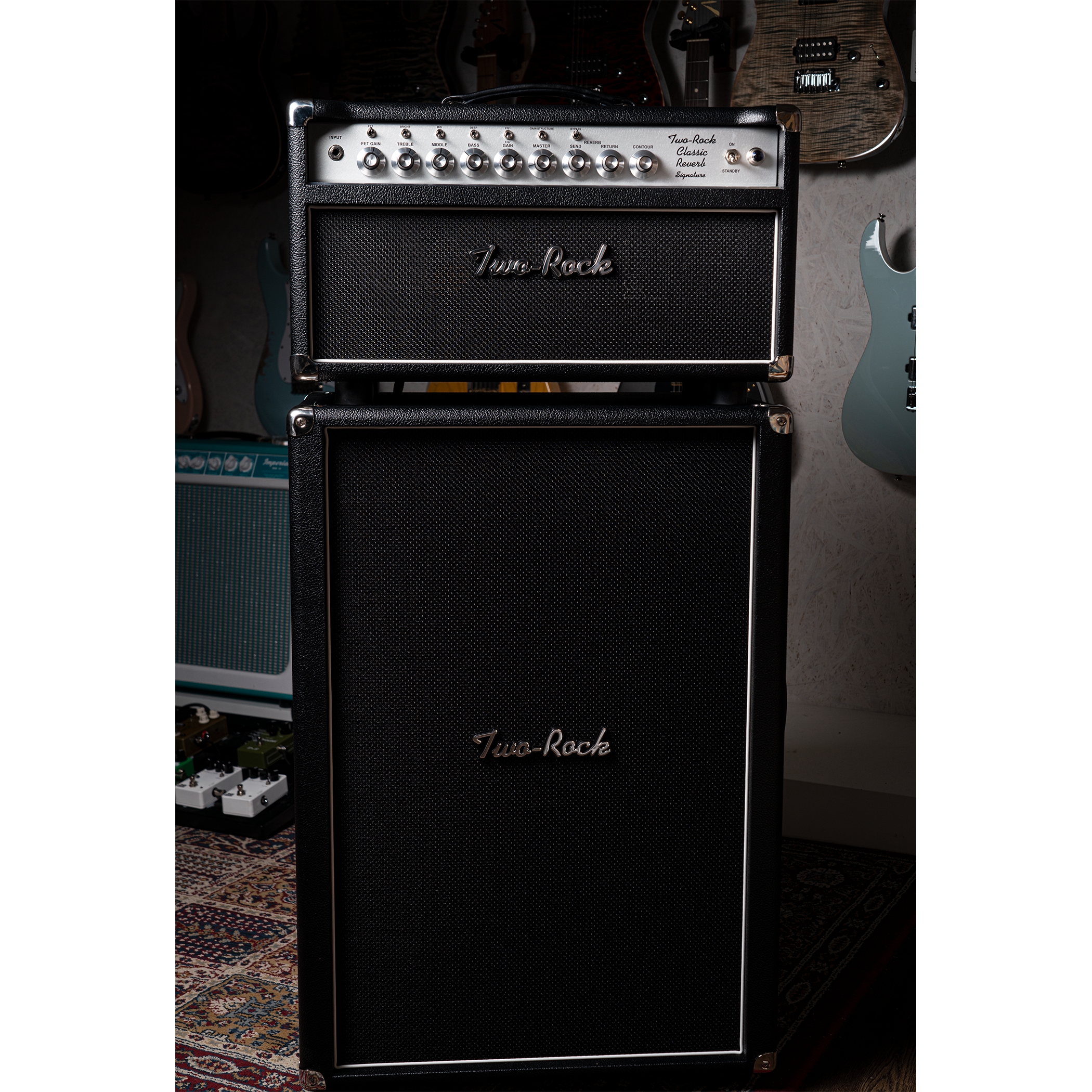Two-Rock Classic Reverb Signature 100/50 Watts Head & 212 cab black
