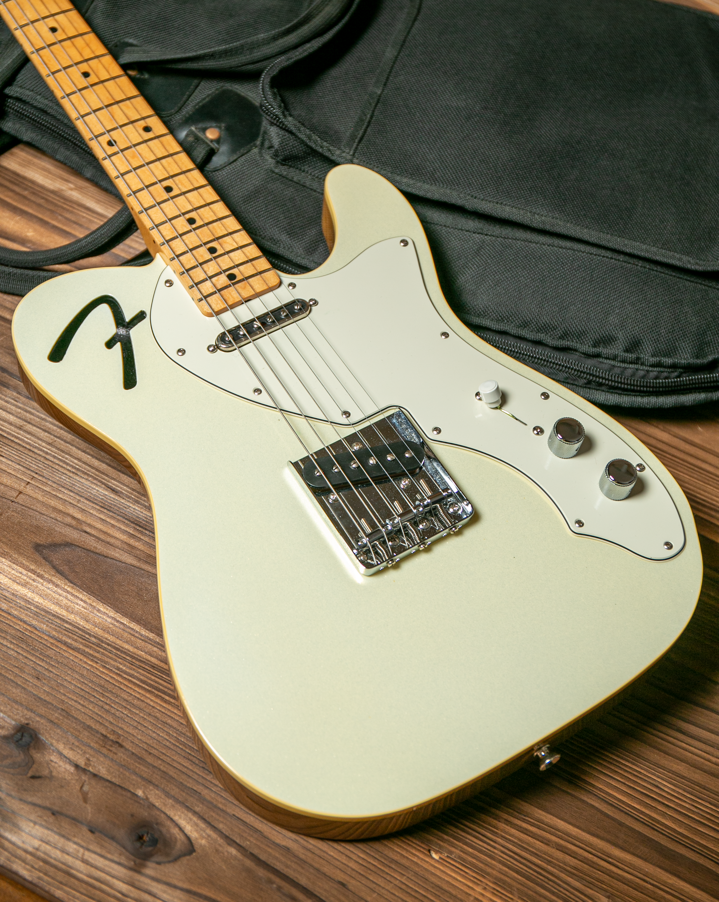 2021 Fender Japan Limited Edition 'F' Hole Telecaster Thinline/ Arctic Pearl