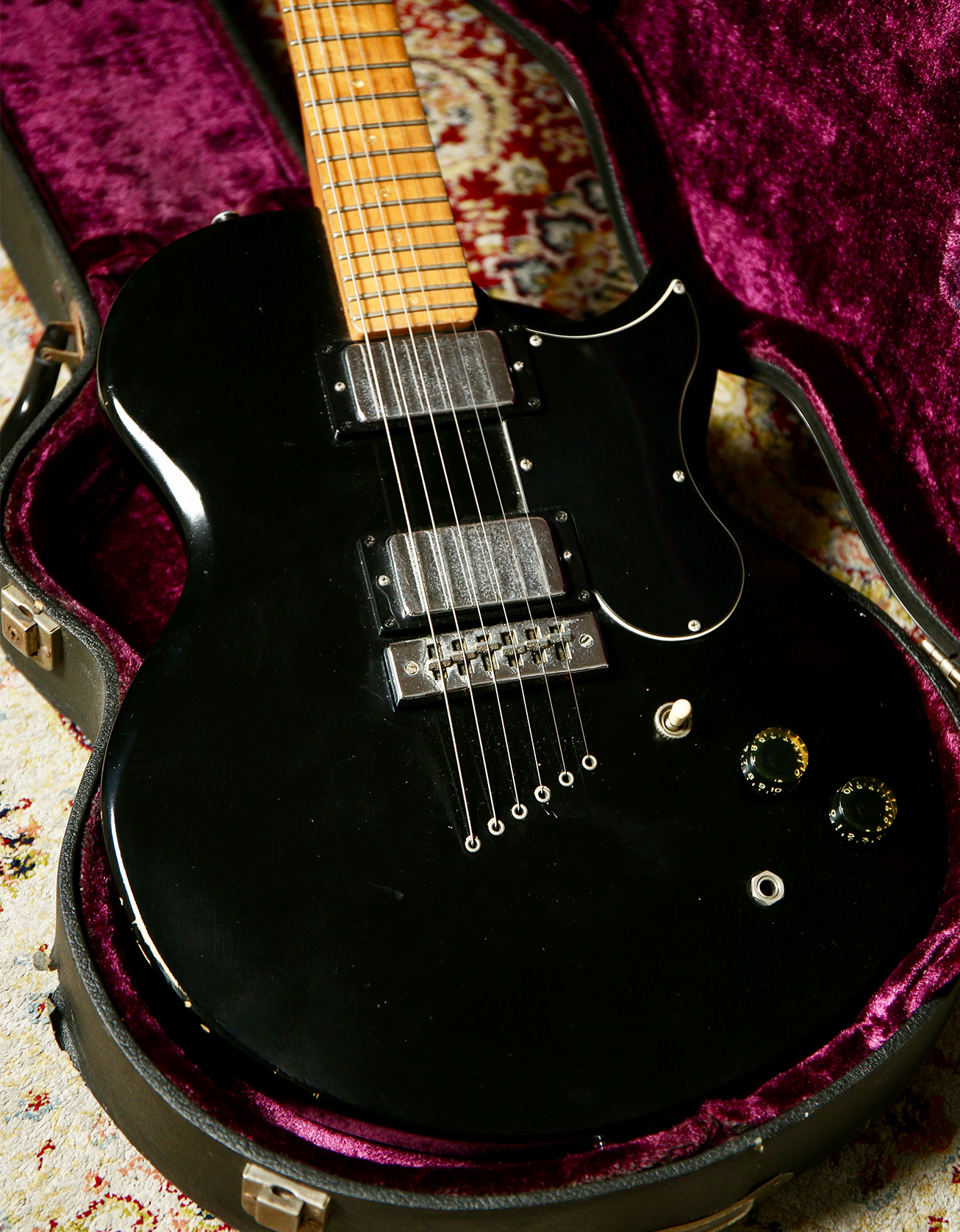 Vintage 1975 Gibson L6S Midnight Special Black