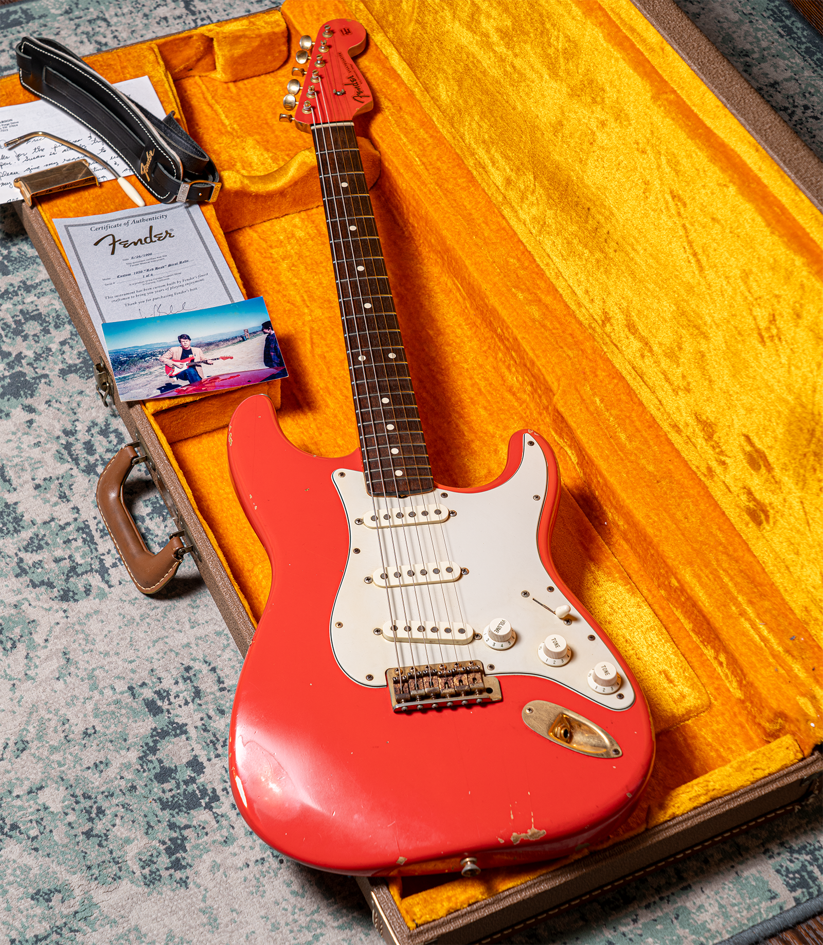 1996 FENDER CUSTOM SHOP BILL CARSON CUSTOM 1959 "RED HEAD" STRAT RELIC MASTERBUILT BY JOHN CRUZ Limited Edition (1 of 4)