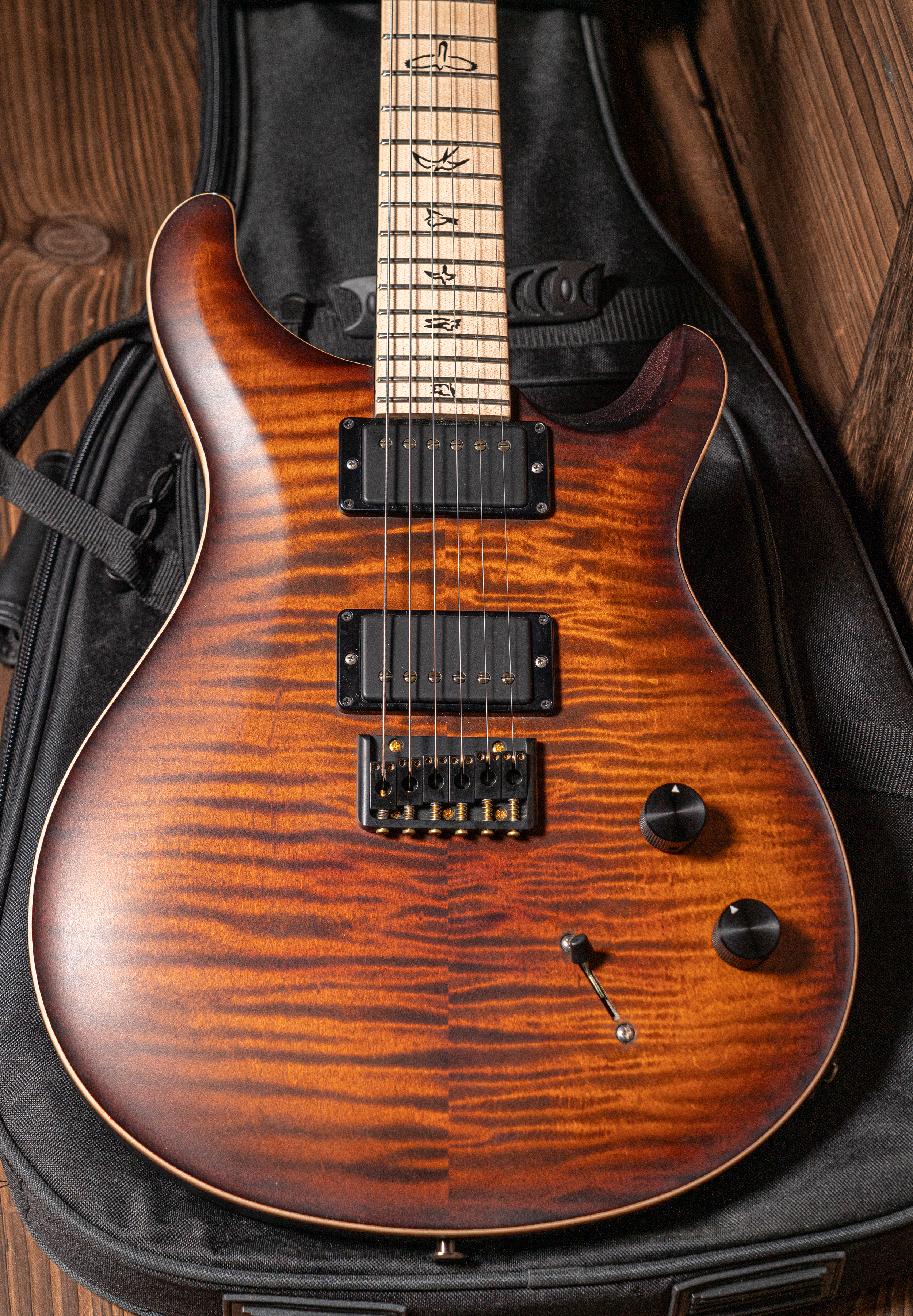 PRS Limited Edition Dustie Waring Signature DW CE 24 Hardtail Burnt Amber Smokeburst