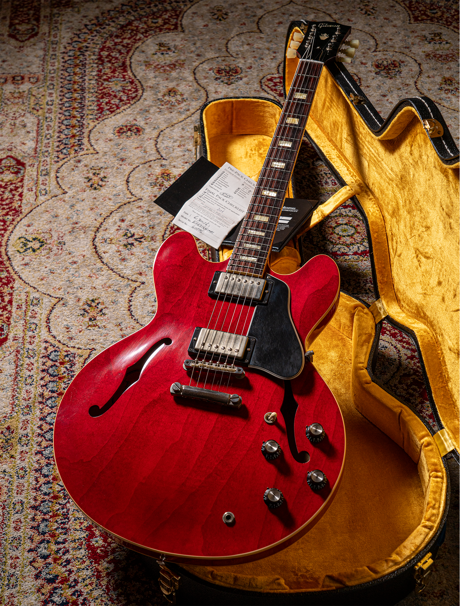 2016 Gibson Memphis Historic 1963 ES-335TD Block VOS Semi Hollowbody Sixties Cherry