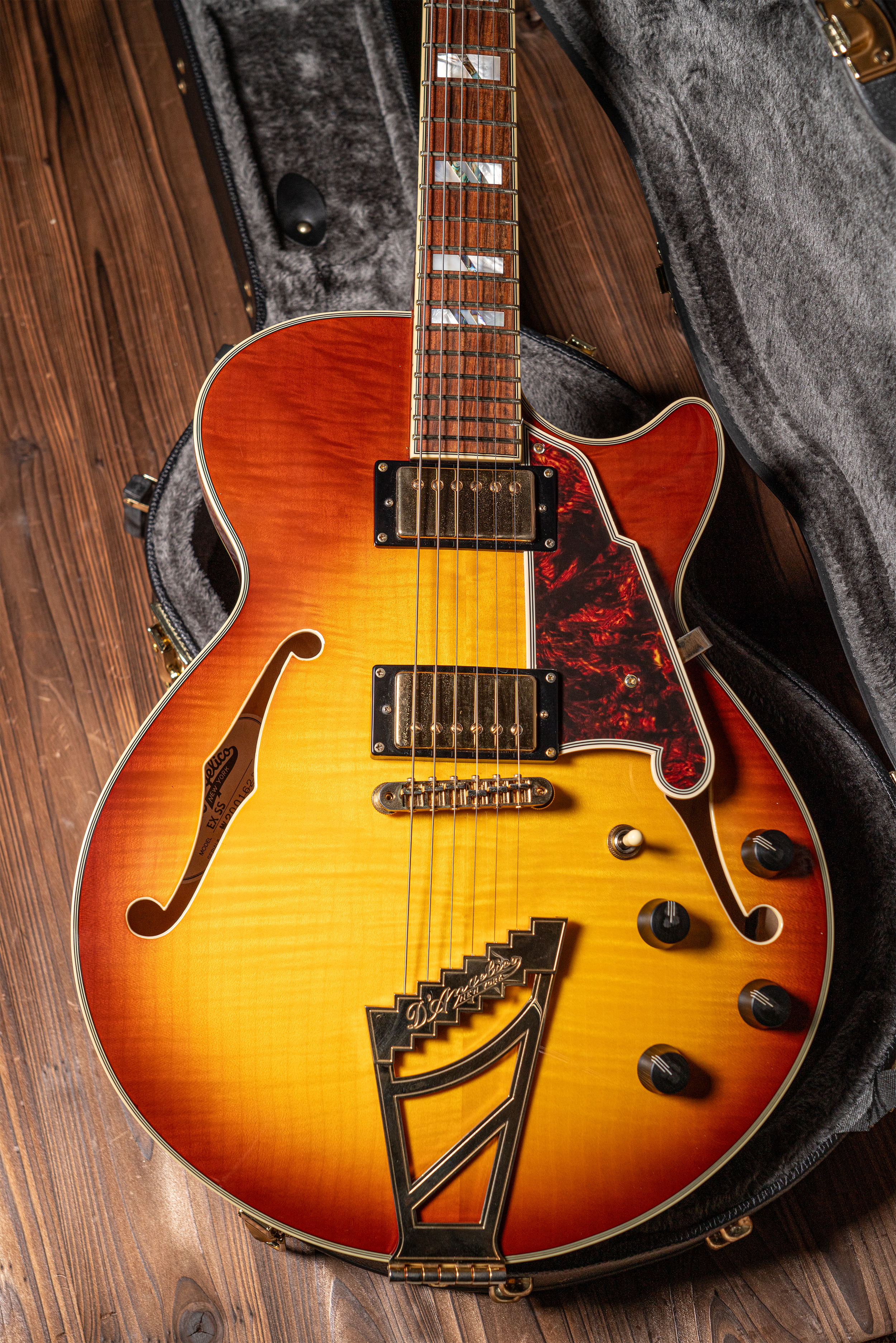 2020 D'Angelico Excel/SS Semi-Hollowbody Ice Tea Burst
