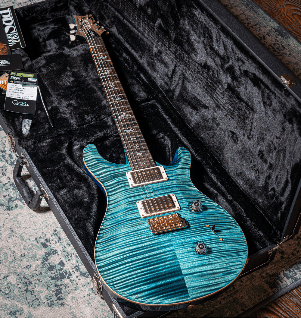 2024 PRS Wood Library Custom 24 10-Top Carroll Blue — GUITARSOFA SHOP
