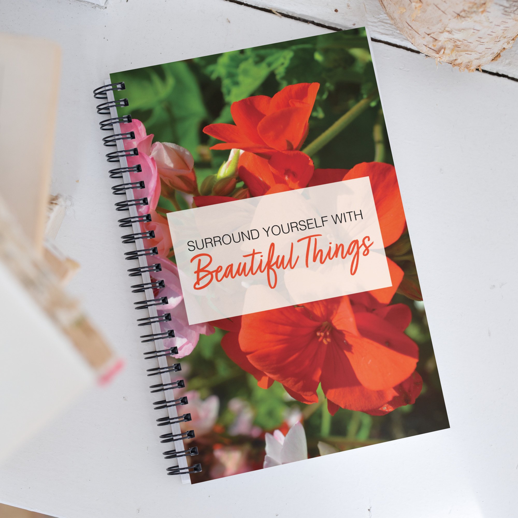 Floral Spiral notebook