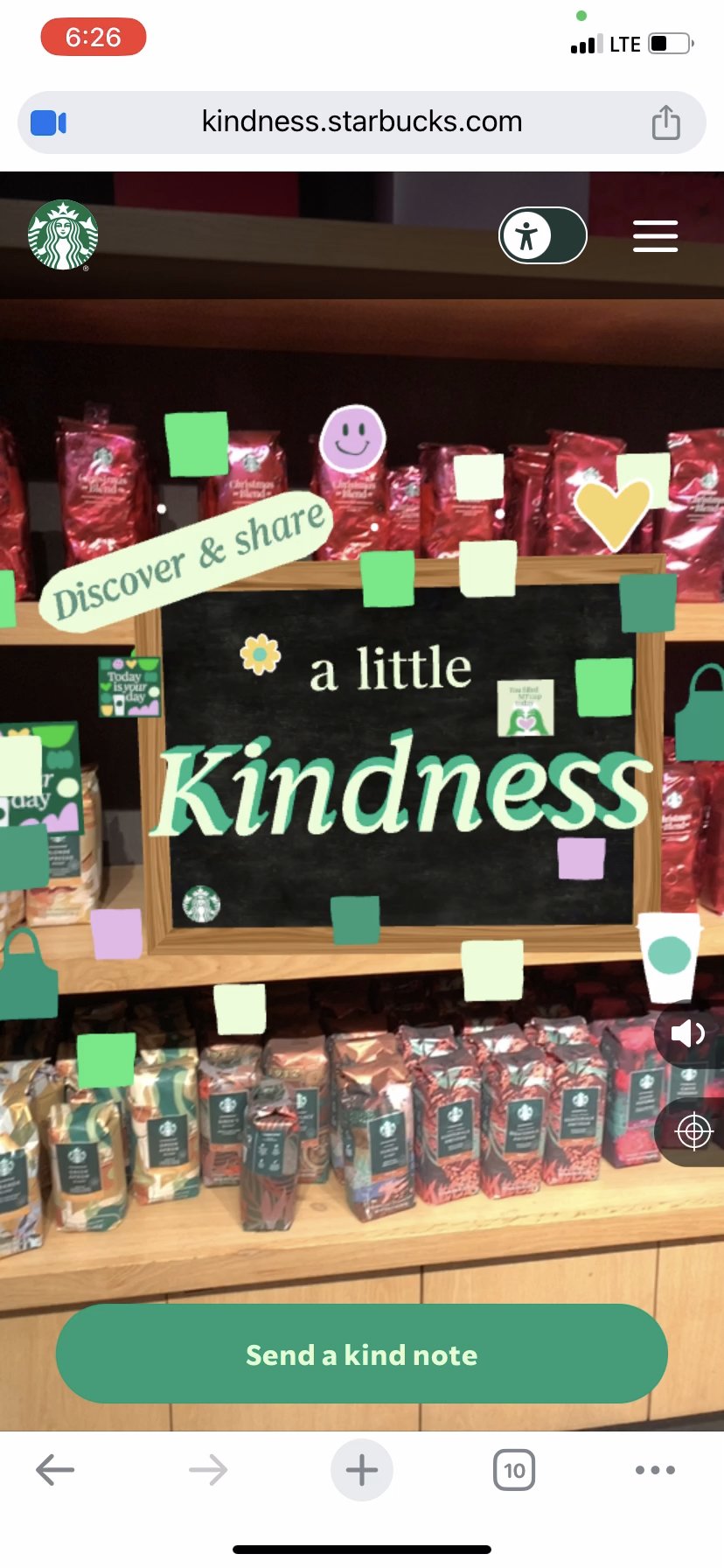 Kindness AR Environment in a Store