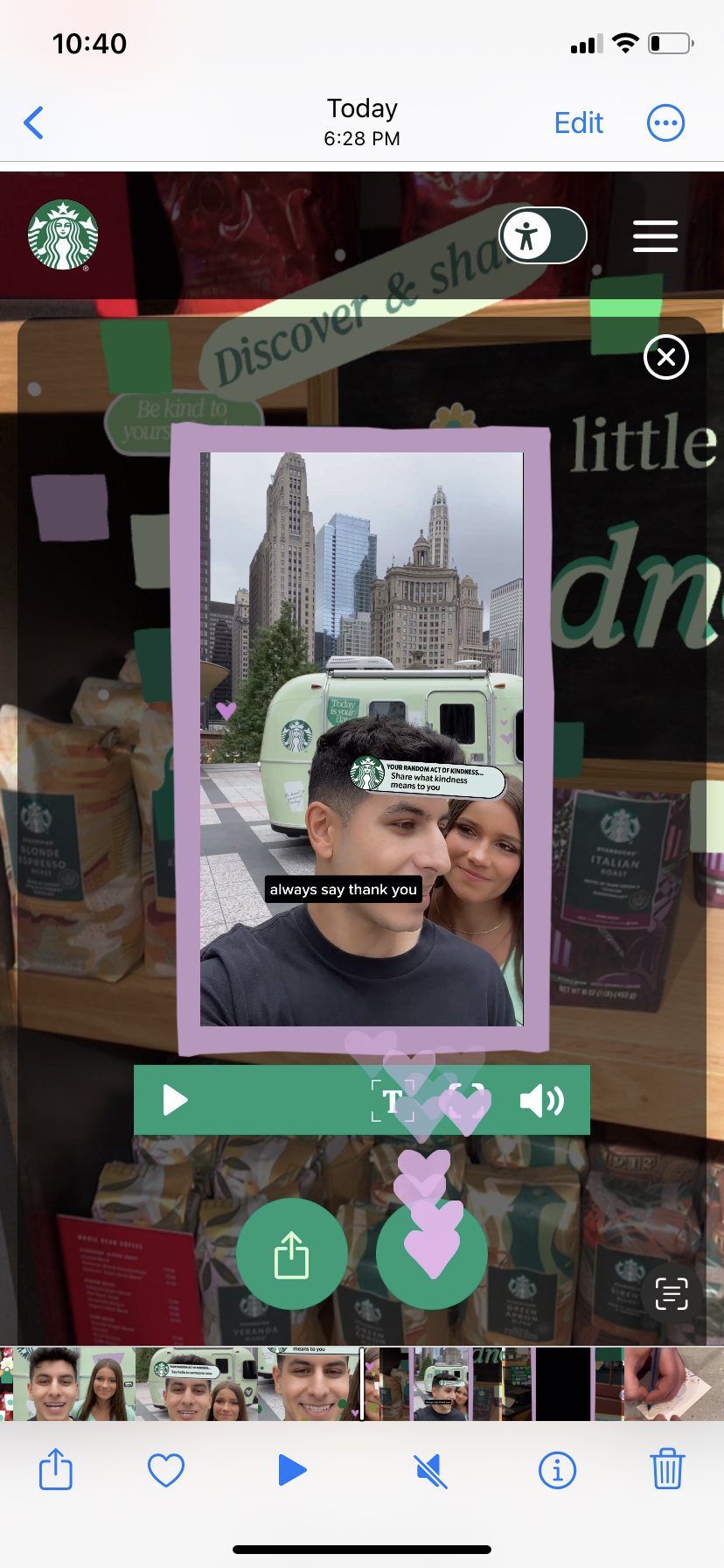Video Look and Feel Embedded in AR Environment