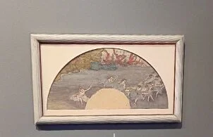 Fan Dancers with Double Basses,1879, pastel, black chalk and ink wash on paper, Kristy Stubbs Gallery, Dallas