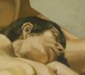 Philip Pearlstein, Two Female Models in the Studio, detail