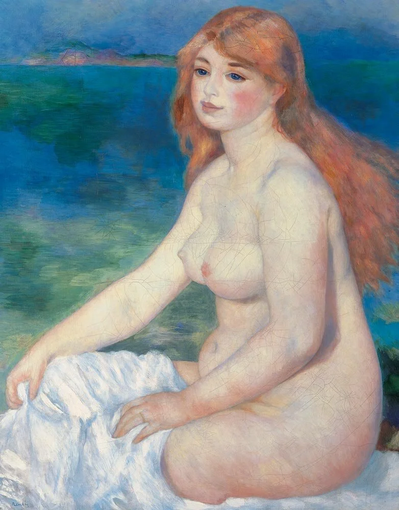 Renoir, La Baigneuse blonde, oil on canvas, 1882,&nbsp;Pinacoteca Agnelli, Turin