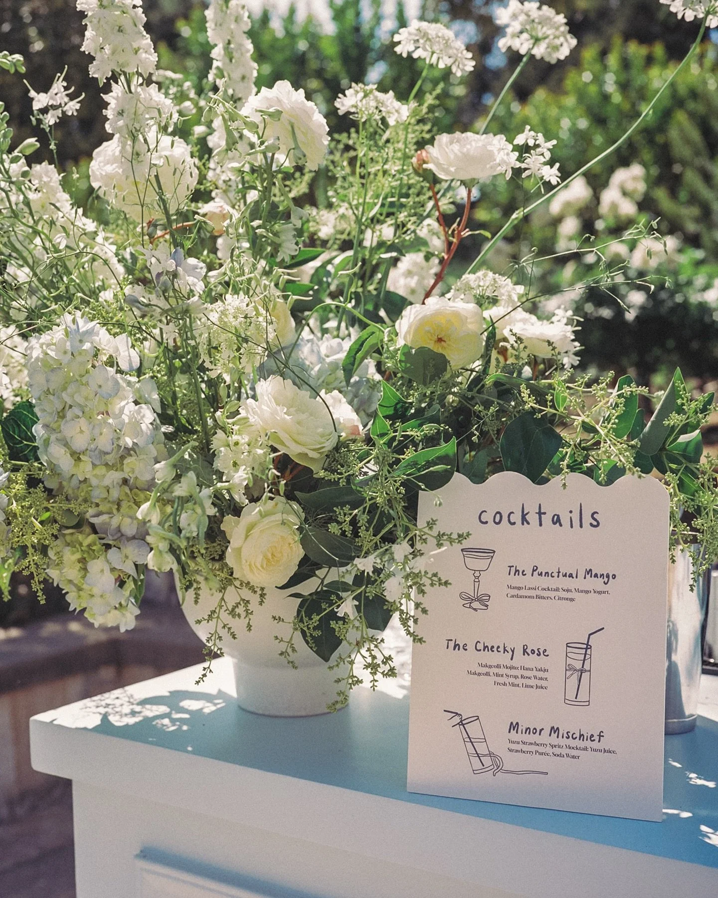 We loved creating this sweet and whimsical suite for J + V, incorporating the bride&rsquo;s lovely illustrations in every part of their stationery. From Save the Dates, to Invitations, to Day Of - everything was created with the intention of highligh