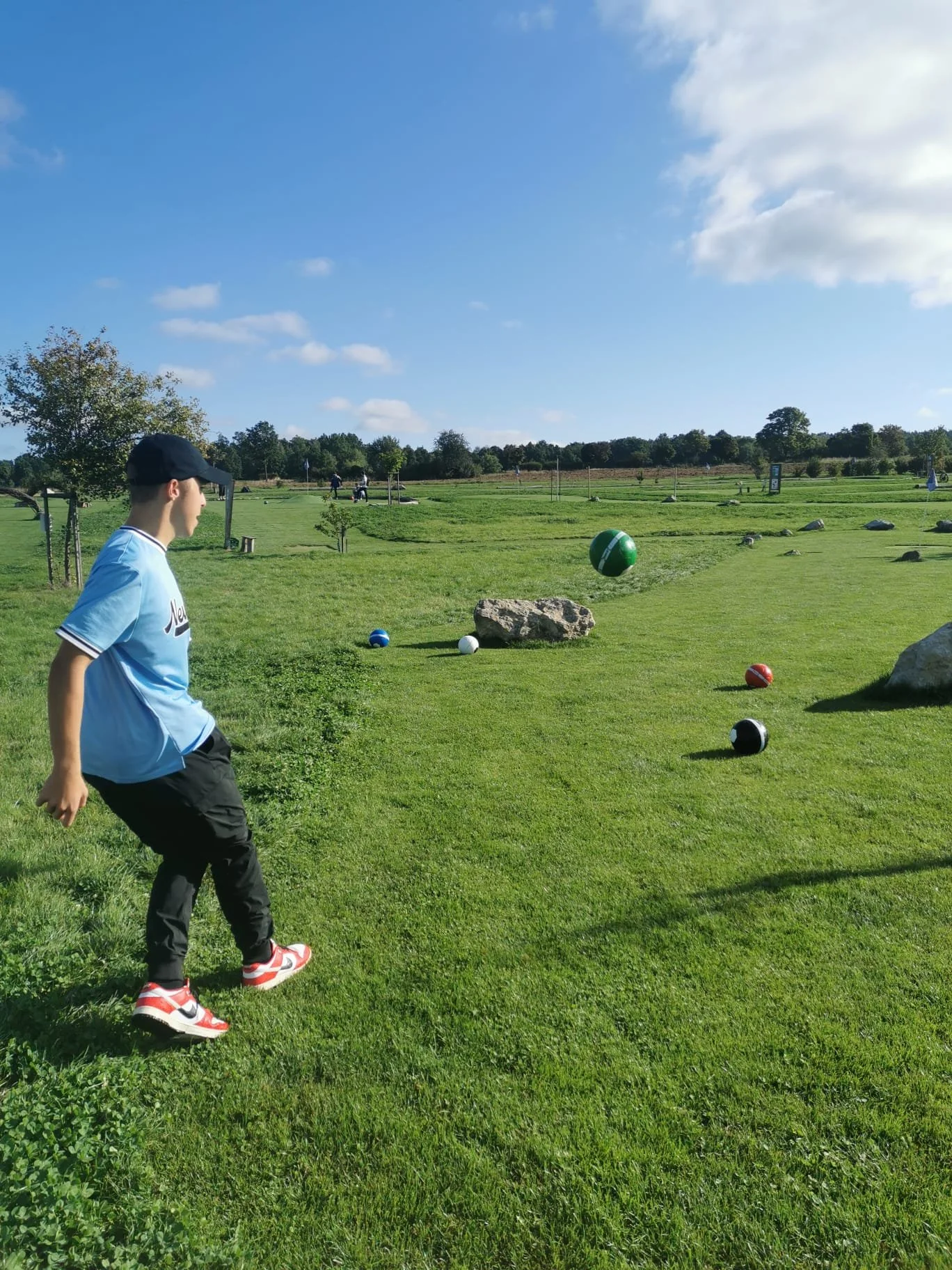 Wanderung zum Fußballgolf